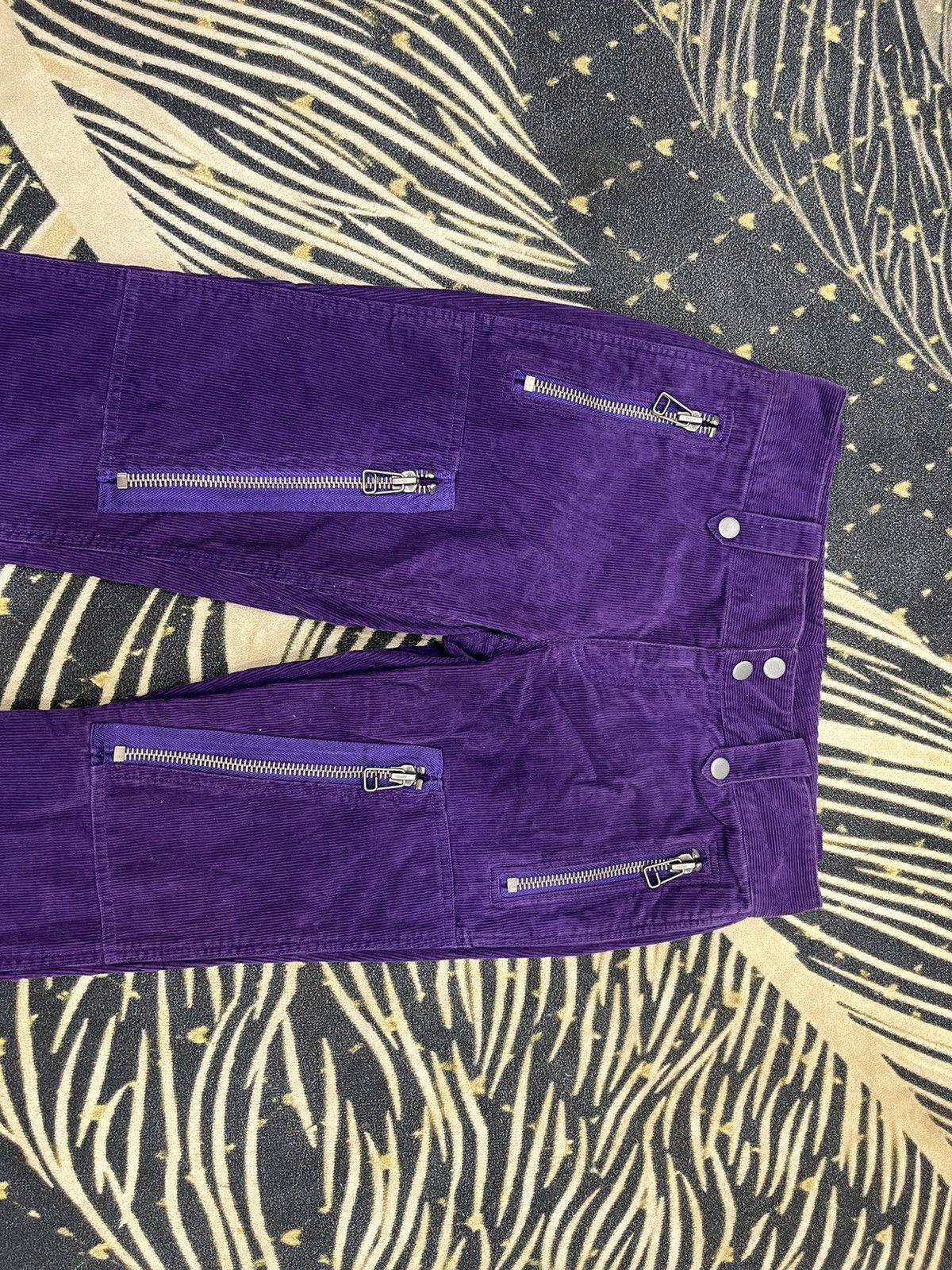 If Six Was Nine × Polo Ralph Lauren × Ralph Lauren Flare Multizipper Coudroy Ralph Lauren Size US 28 / EU 44 - 4 Thumbnail