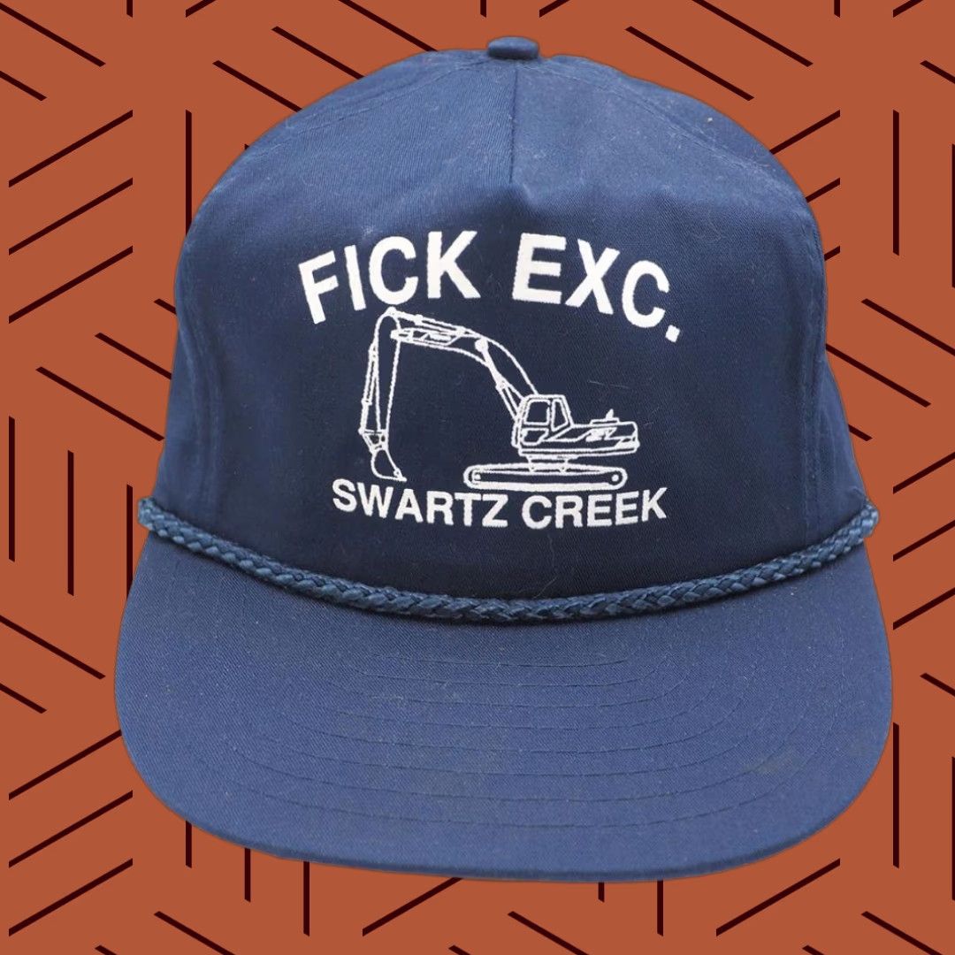 Vintage VINTAGE Snapback Trucker Hat Navy 1980s Fick Excavating Swartz Creek Cap Hat Adjusta... Size ONE SIZE - 1 Thumbnail