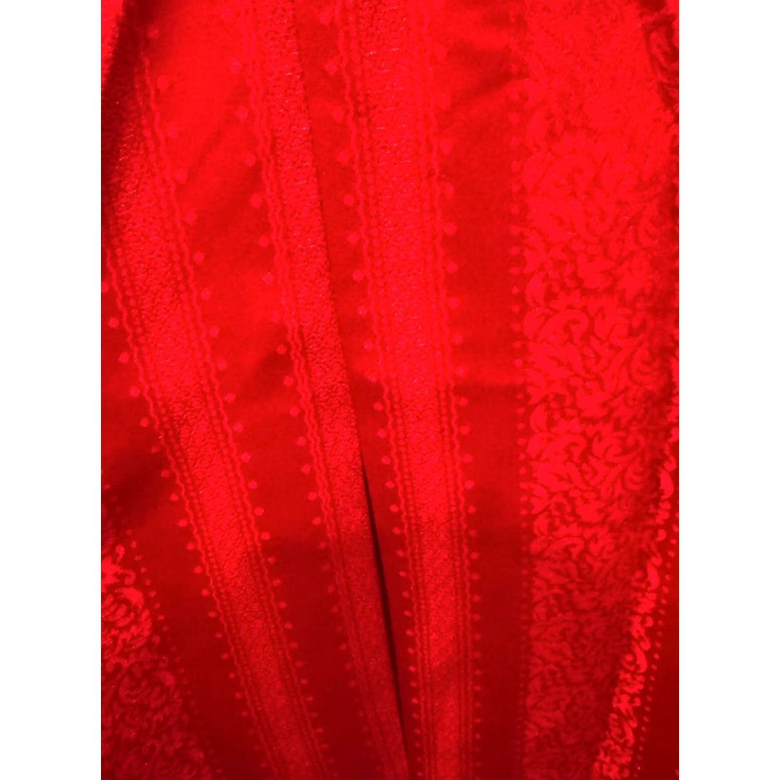 Vintage Montique Mens LONG SLEEVE SHIRT Red Satin Medium M 15.5 x 34/35 Poly Size US M / EU 48-50 / 2 - 5 Thumbnail