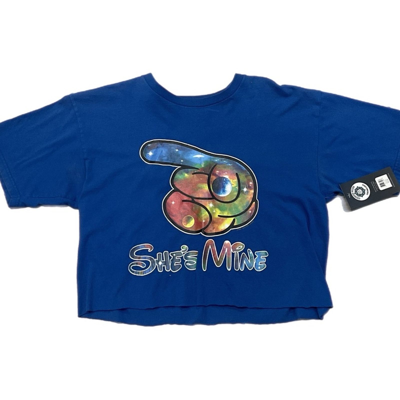 Vintage "She's Mine" Crop Top Size M / US 6-8 / IT 42-44 - 1 Thumbnail