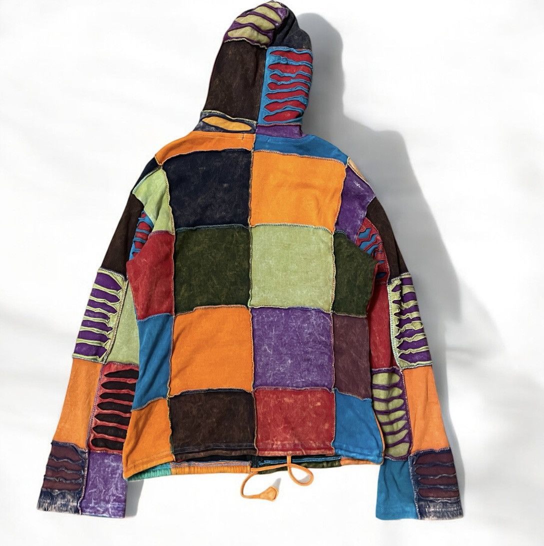 Vintage Avant Garde Y2K Miz Elf Patchwork Zip Hoodie Vintage Size US S / EU 44-46 / 1 - 2 Thumbnail