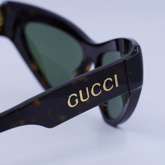 Gucci 🕶️ New Gucci GG1294S 004 Havana/Green Sunglasses Size ONE SIZE - 11 Thumbnail