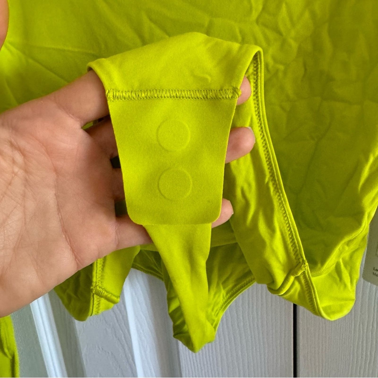 Lululemon NWT LULULEMON Wundermost Square-Neck Bodysuit, Size XS Green Size XS / US 0-2 / IT 36-38 - 10 Thumbnail