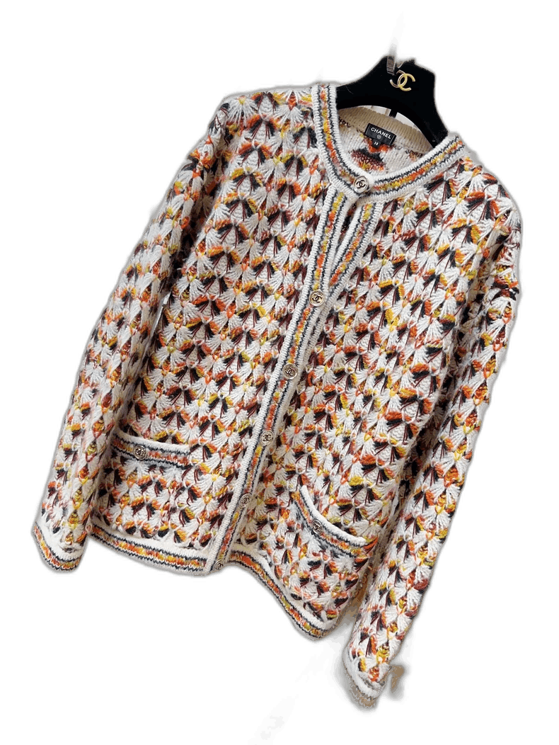 Chanel Chanel 23A Colorful Knit Cardigan Coat Size M / US 6-8 / IT 42-44 - 1 Thumbnail