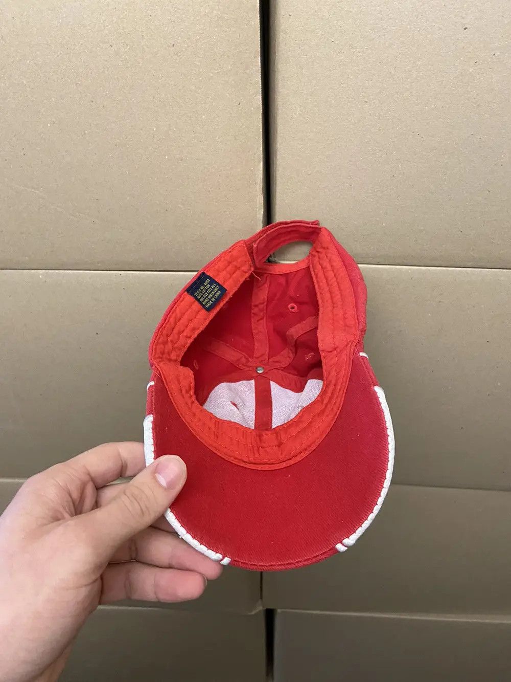 Japanese Brand VINTAGE ISLE OF MAN RACING CAP HAT Y2K MOTO JAPANESE SKAT F1 Size ONE SIZE - 9 Thumbnail