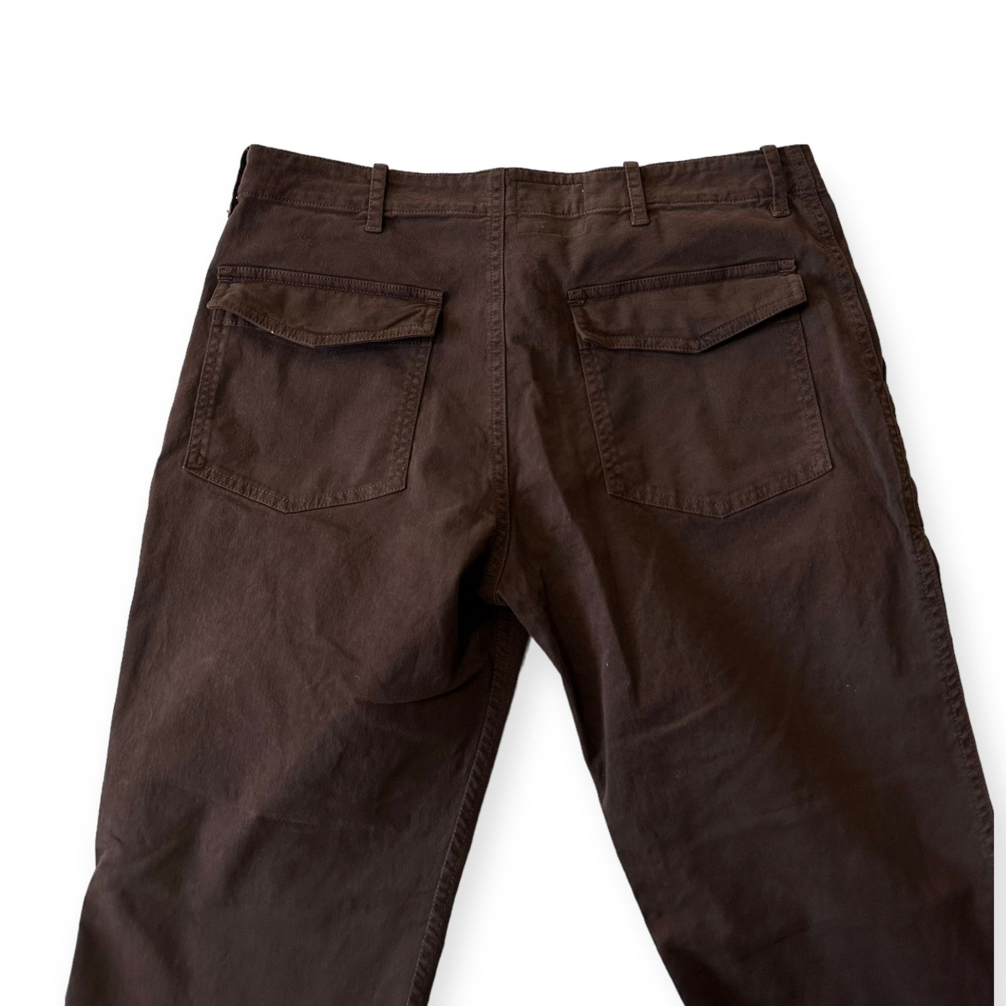 Nili Lotan Nili Lotan Jenna Cropped Raw-Edge Pants, Size 6, Brown Espre Size 28" / US 6 / IT 42 - 8 Thumbnail