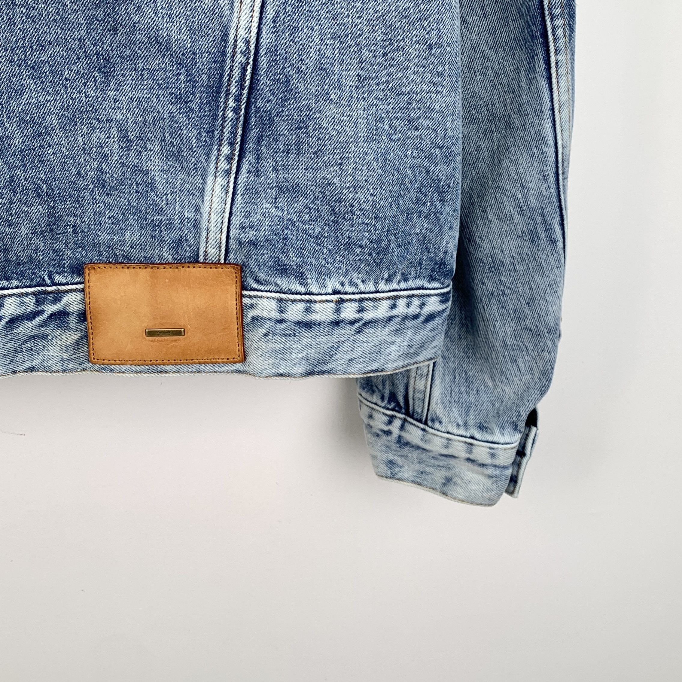 Louis Vuitton Louis Vuitton Washed Denim Jacket Blue 2024 (Size L) Size L / US 10 / IT 46 - 4 Thumbnail