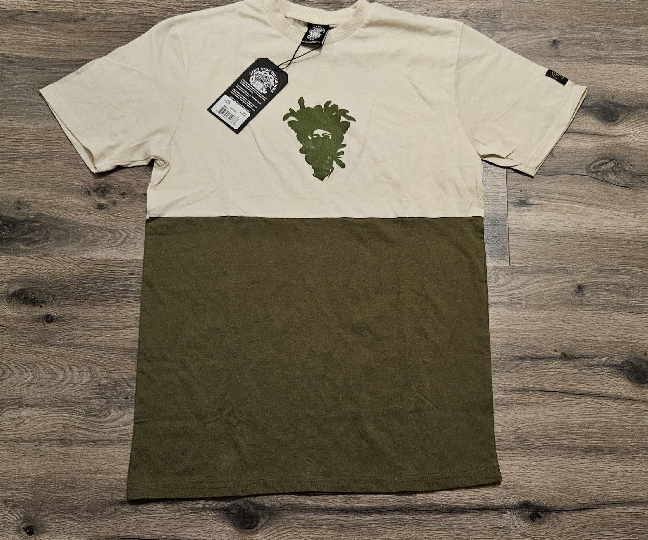 Crooks & Castles Crooks & Castles Mens Graphic T Shirt Olive Green Tan Size US S / EU 44-46 / 1 - 1 Thumbnail