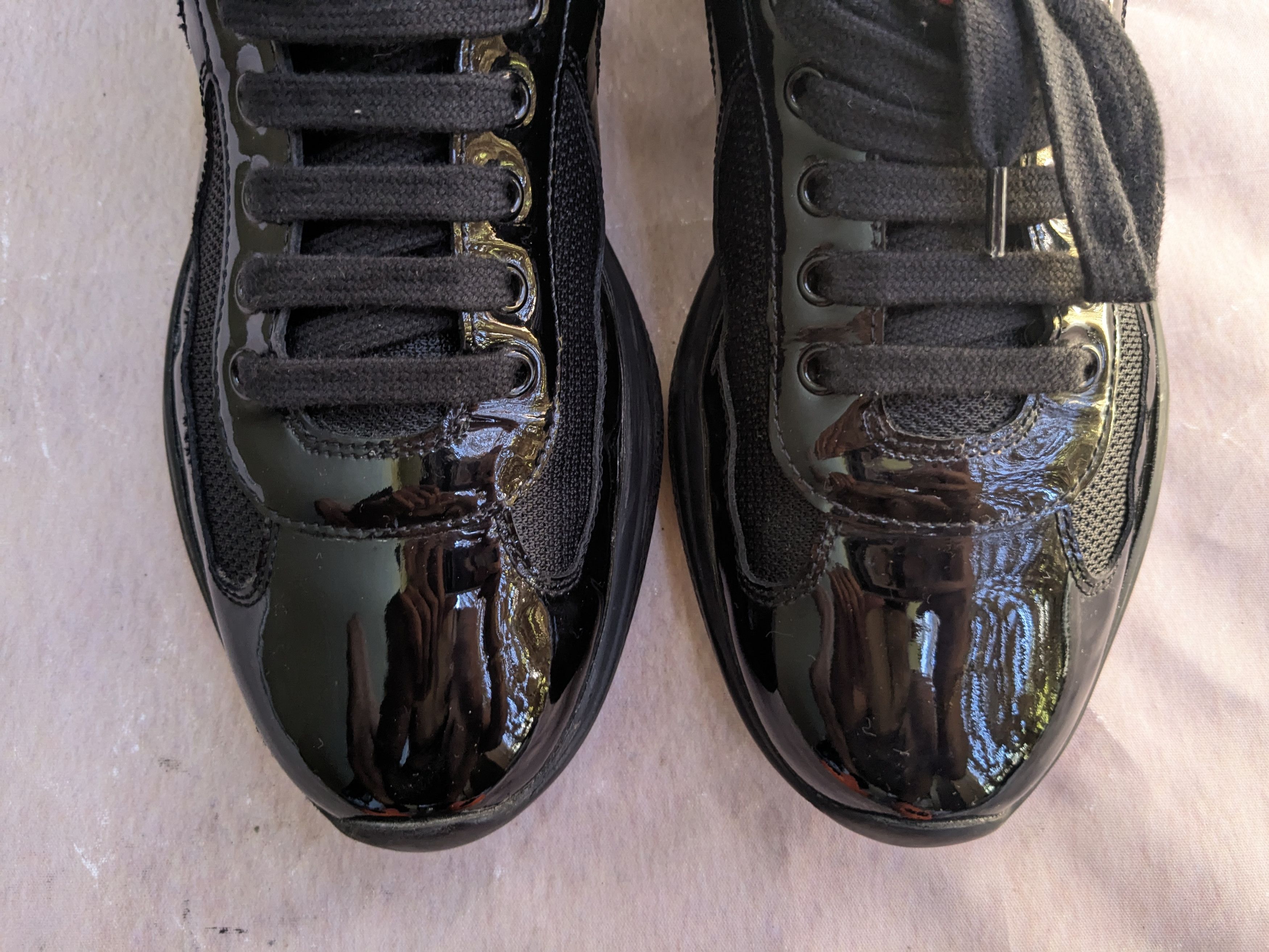 Prada Prada America's Cup Sneakers Red Black Patent 9 Low Size US 9 / EU 42 - 5 Thumbnail