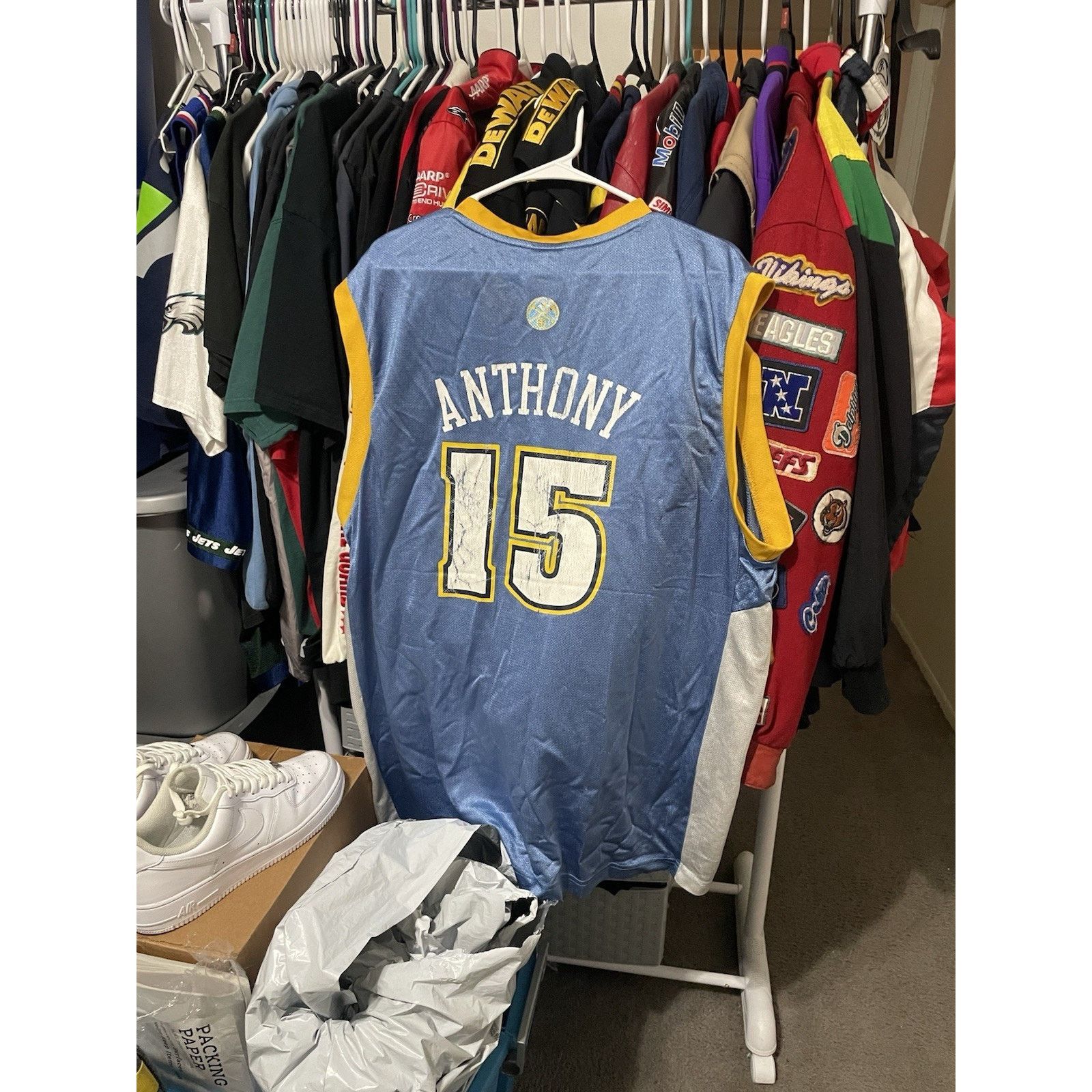 Adidas Size XL- VTG Adidas Carmelo Anthony Jersey Denver Nuggets Size US XL / EU 56 / 4 - 2 Thumbnail