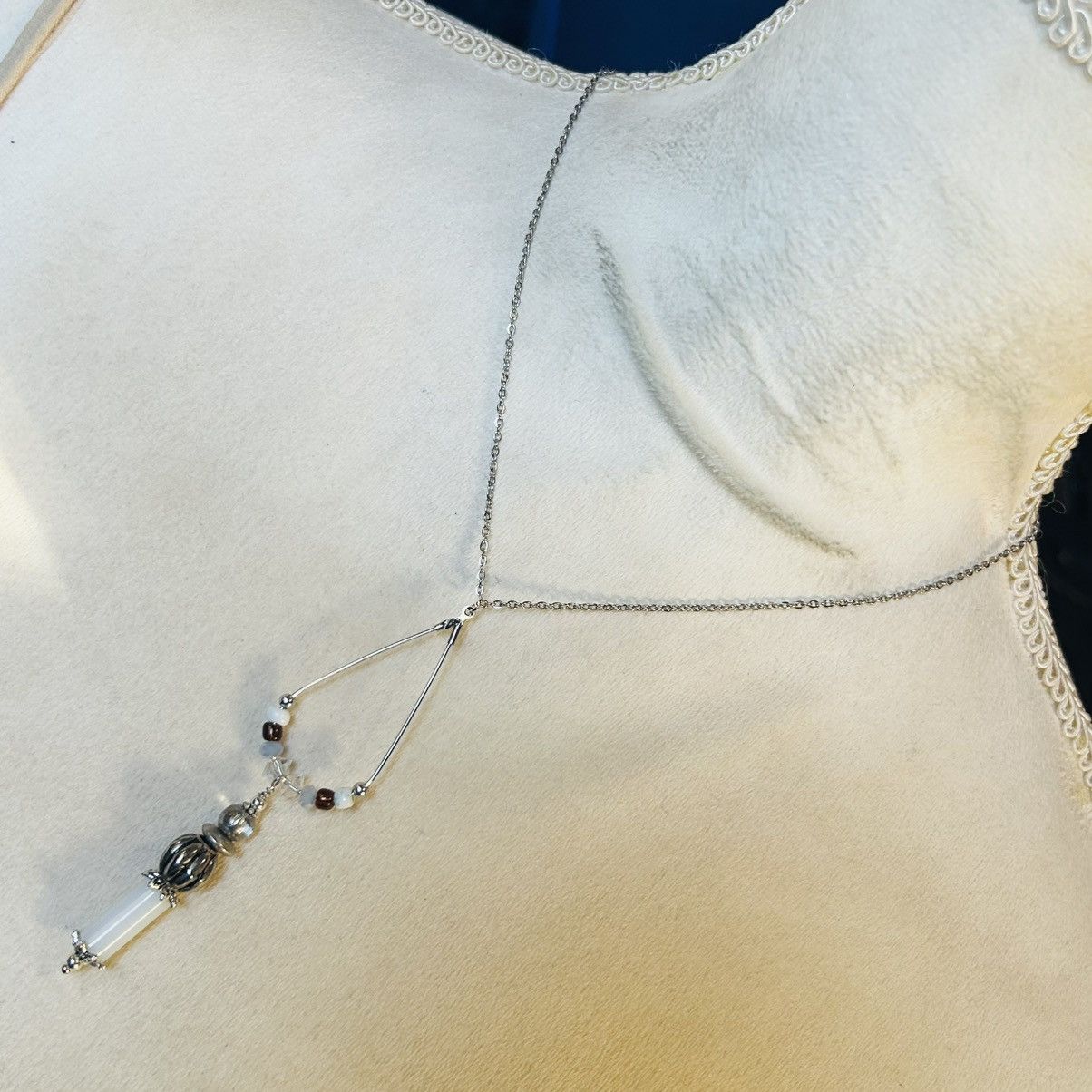 Handmade Handcrafted vintage bead changeable charm pendant necklace Size ONE SIZE - 2 Thumbnail