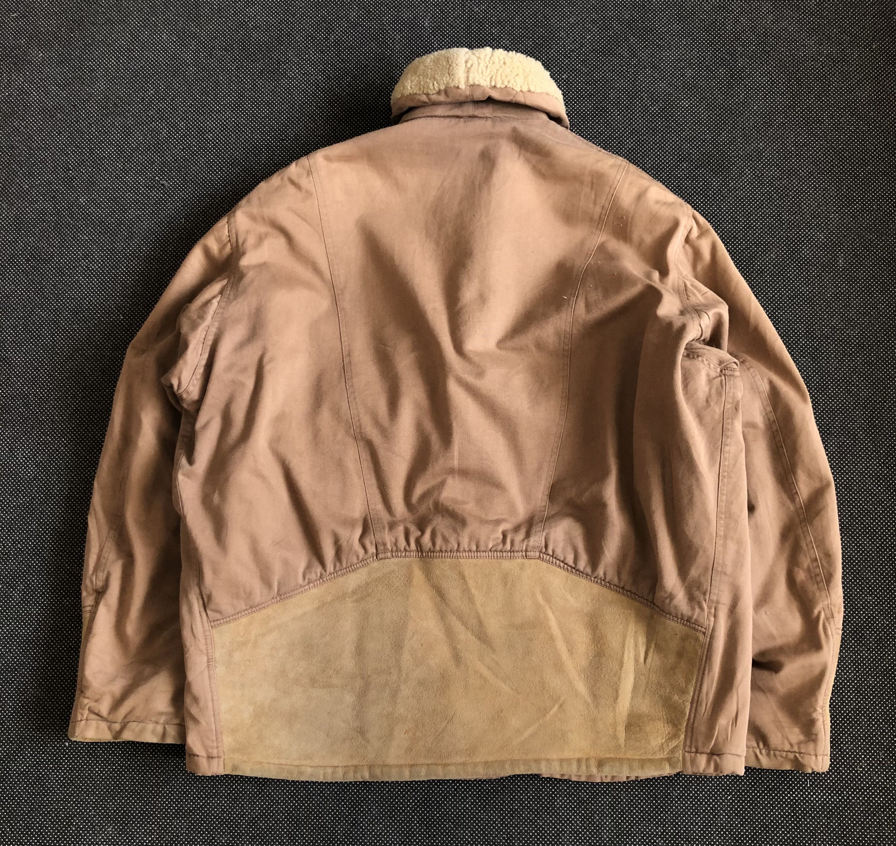 Chevignon RARE🔥VINTAGE CHEVIGNON YOKES LEATHER SHEARLING JACKET Size US XL / EU 56 / 4 - 3 Thumbnail