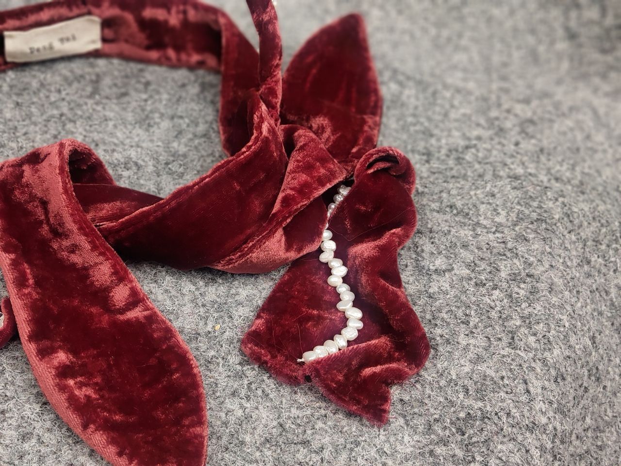Japanese Brand Peng Tai Silk Hair band tie velvet Accessories Collection Size ONE SIZE - 8 Thumbnail