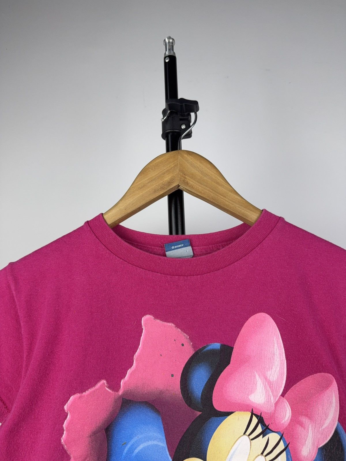 Disney Vintage Disney Minnie Mouse 3D Graphic Tee Pink Y2K Style Size S / US 4 / IT 40 - 3 Thumbnail