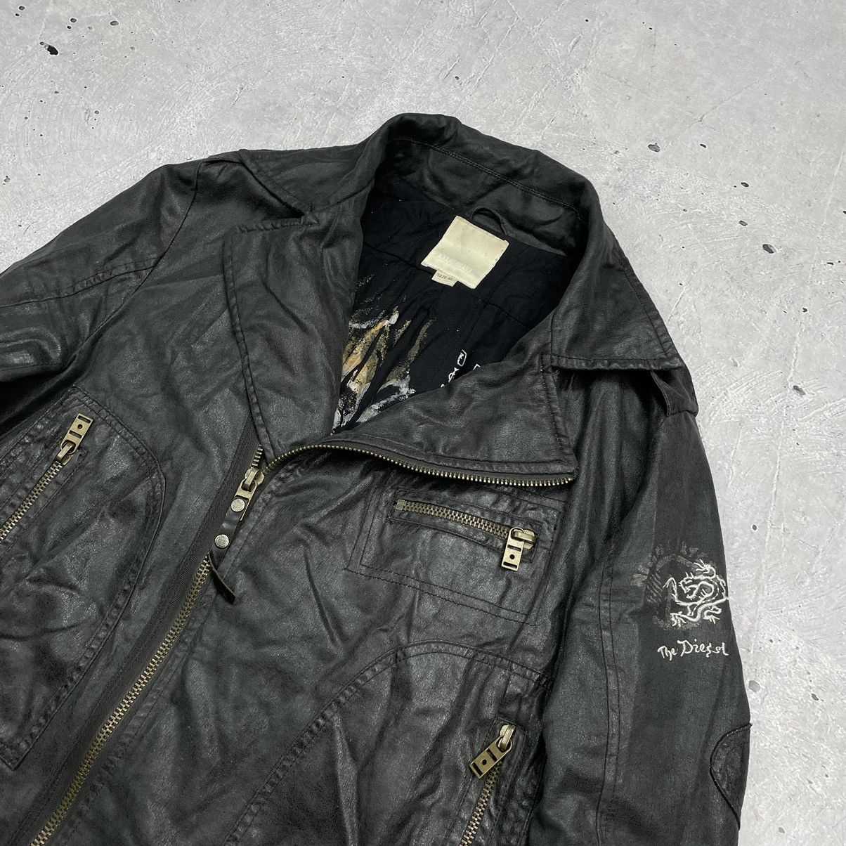 Diesel × Japanese Brand Vintage Diesel Women’s Avantgarde Jacket Japanese Style Size XL / US 12-14 / IT 48-50 - 4 Thumbnail