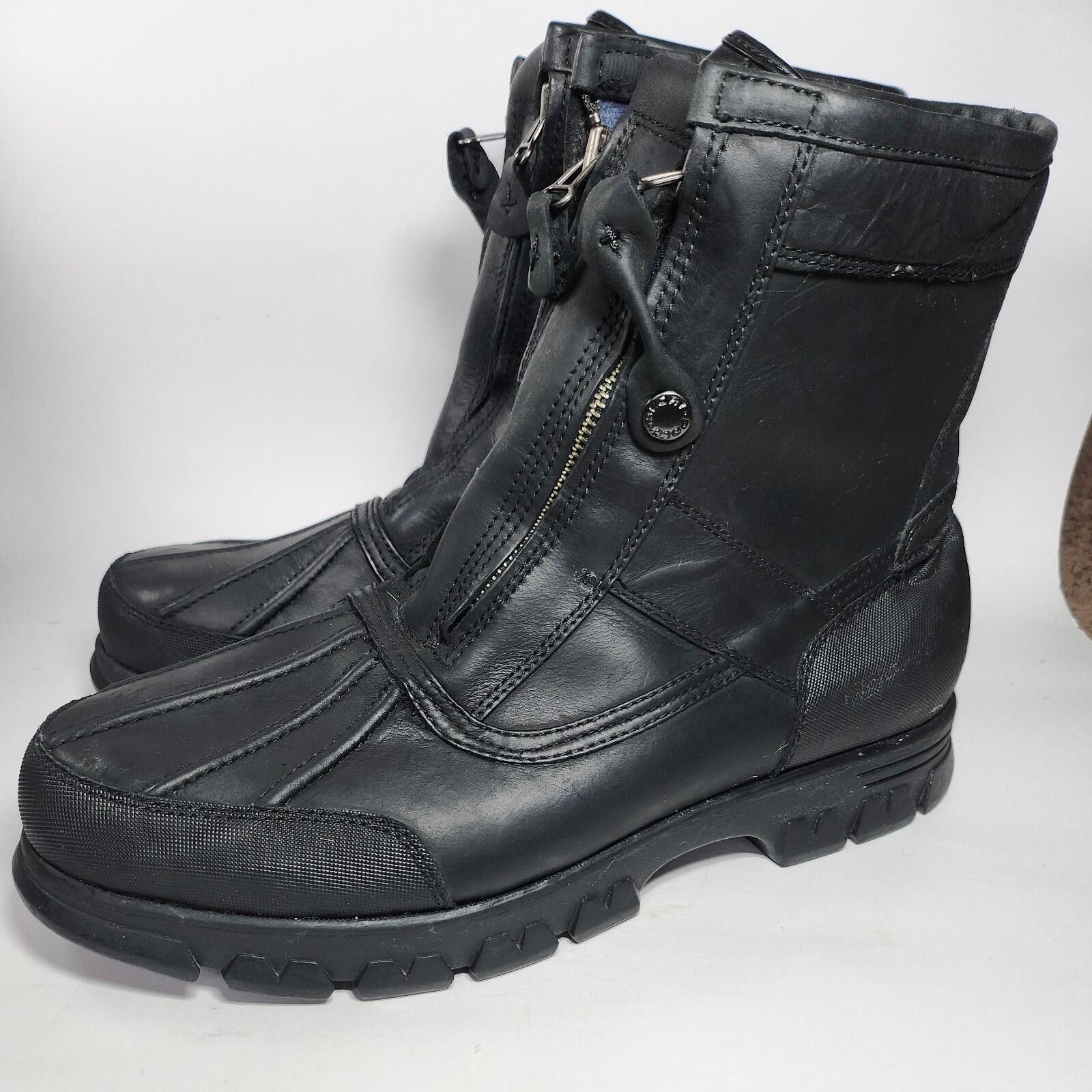 Polo Ralph Lauren VTG Polo Sport Ralph Lauren Black Leather Boots Sz 13D Size US 7.5 / IT 37.5 - 1 Thumbnail