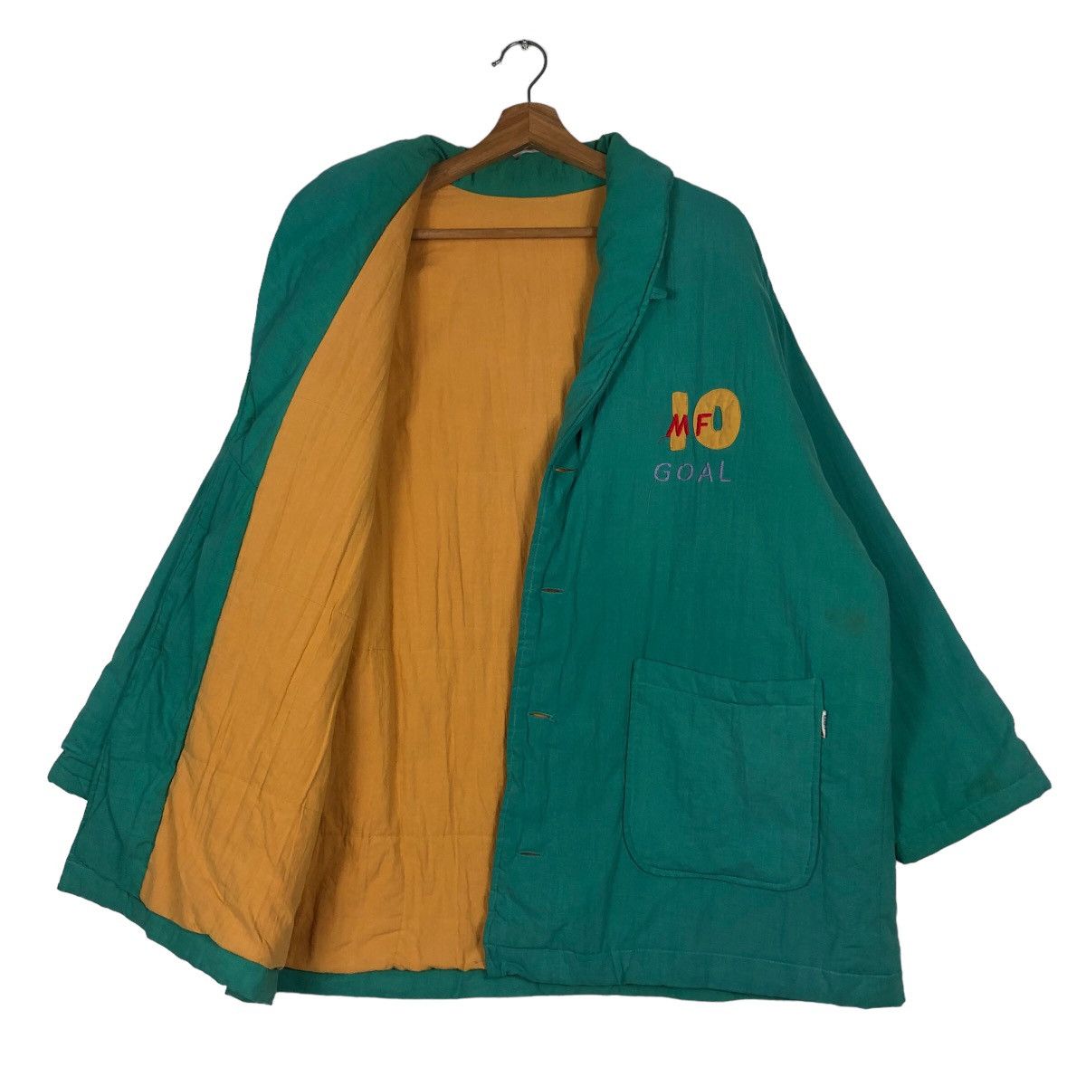 Hysteric Glamour 🔥Vintage Kimono Jacket Football Big Logo Japan Made Size US L / EU 52-54 / 3 - 11 Thumbnail