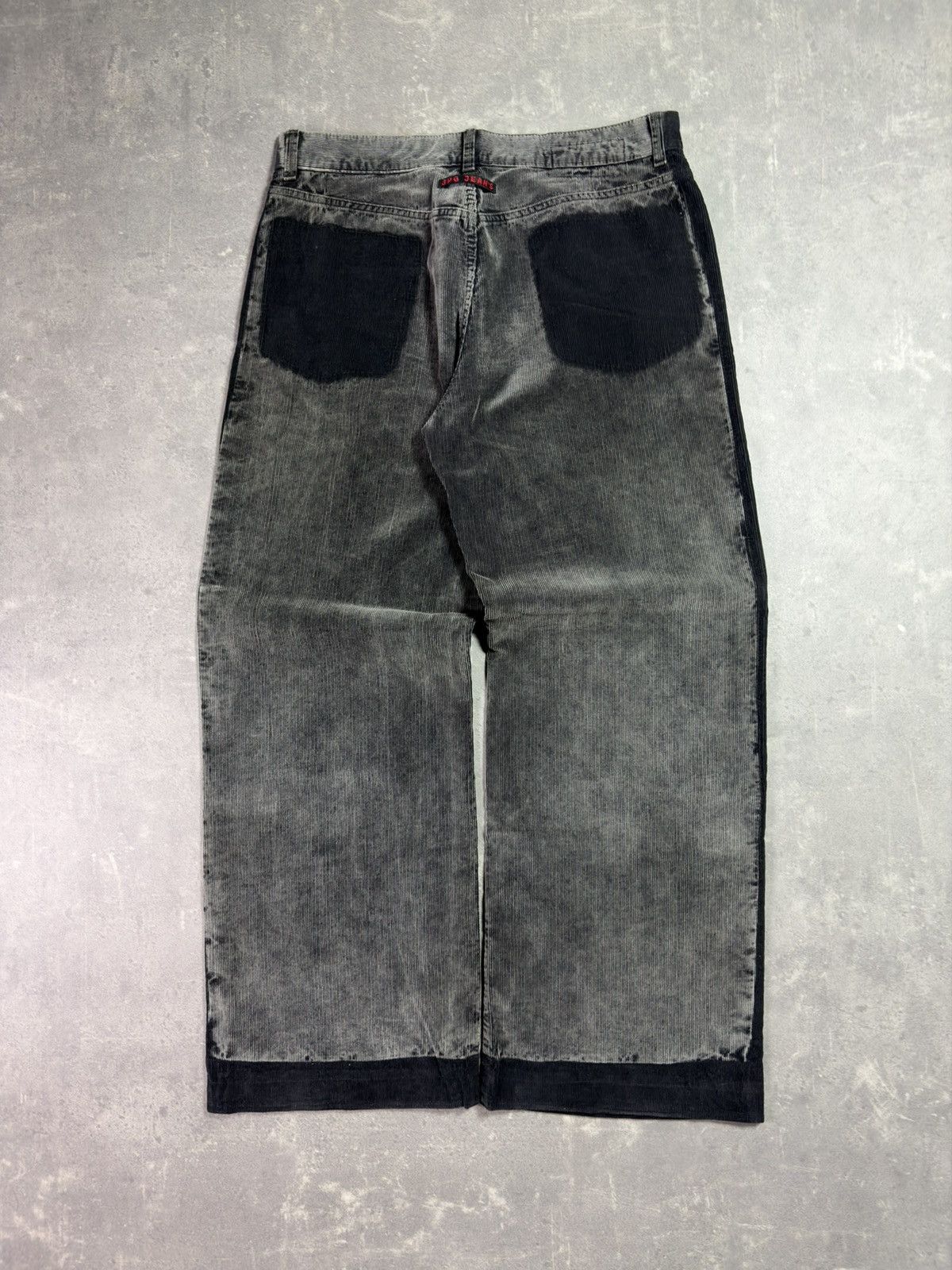 Jean Paul Gaultier Jean Paul Gaultier Corduroy Colorblock Sprayed Pants 36 Size US 36 / EU 52 - 2 Thumbnail