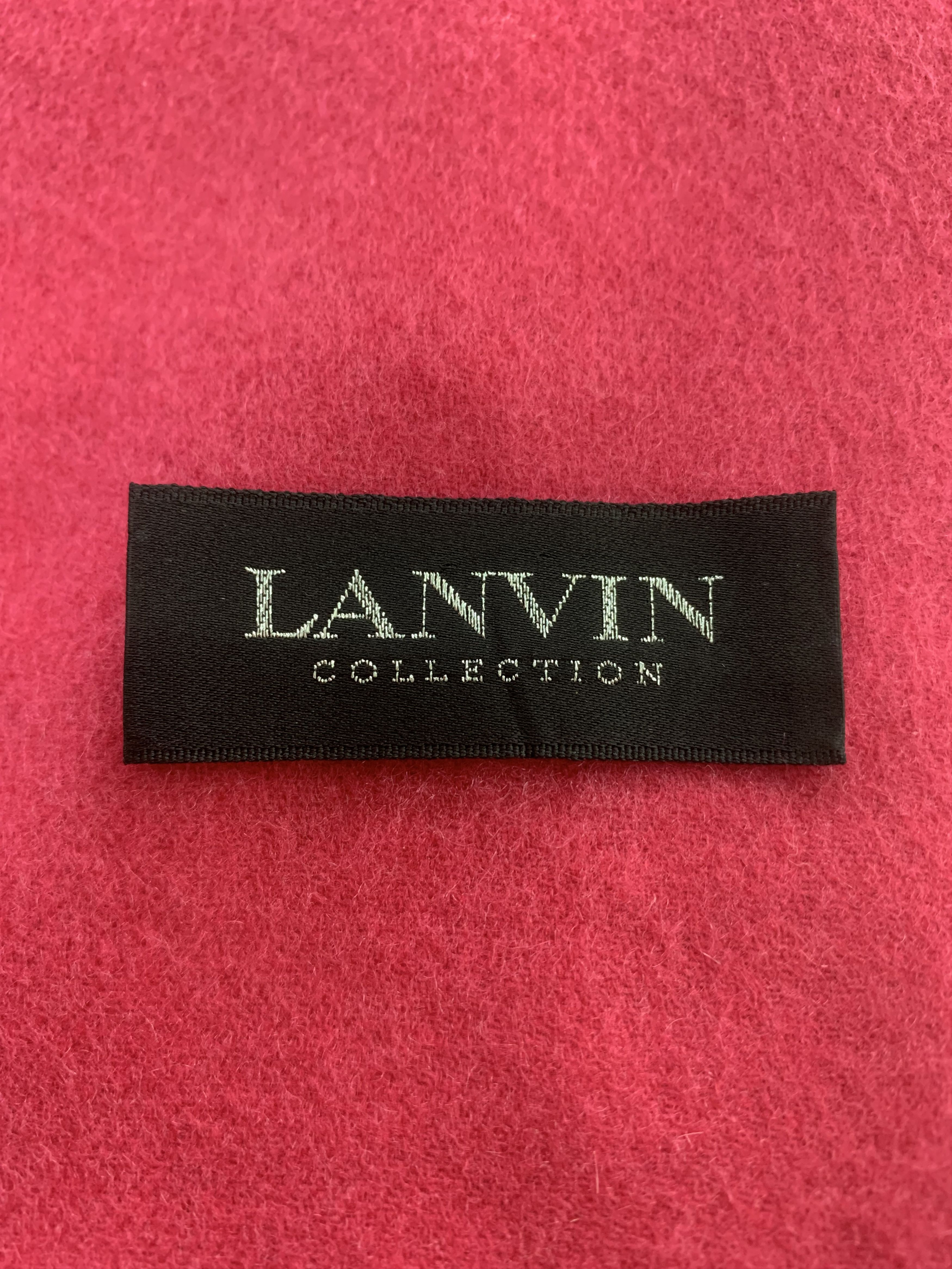 Lanvin Lanvin Scarf Cashmere Muffler Neck Wrap BL3151 Size ONE SIZE - 4 Thumbnail