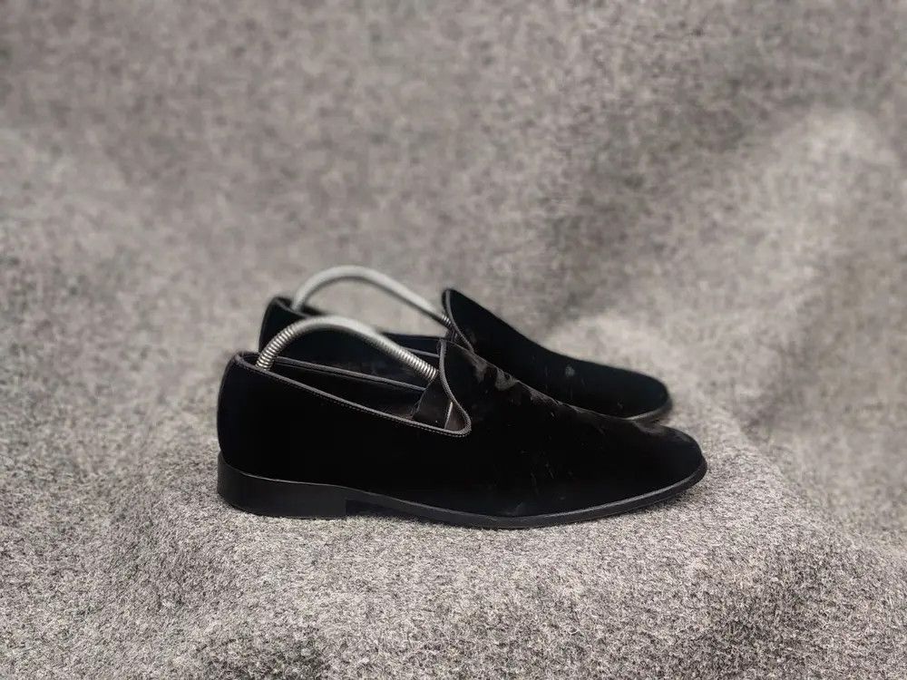 Dolce & Gabbana Dolce & Gabbana Velour Black Slip On loafers classic Shoes Size US 7 / EU 40 - 1 Thumbnail