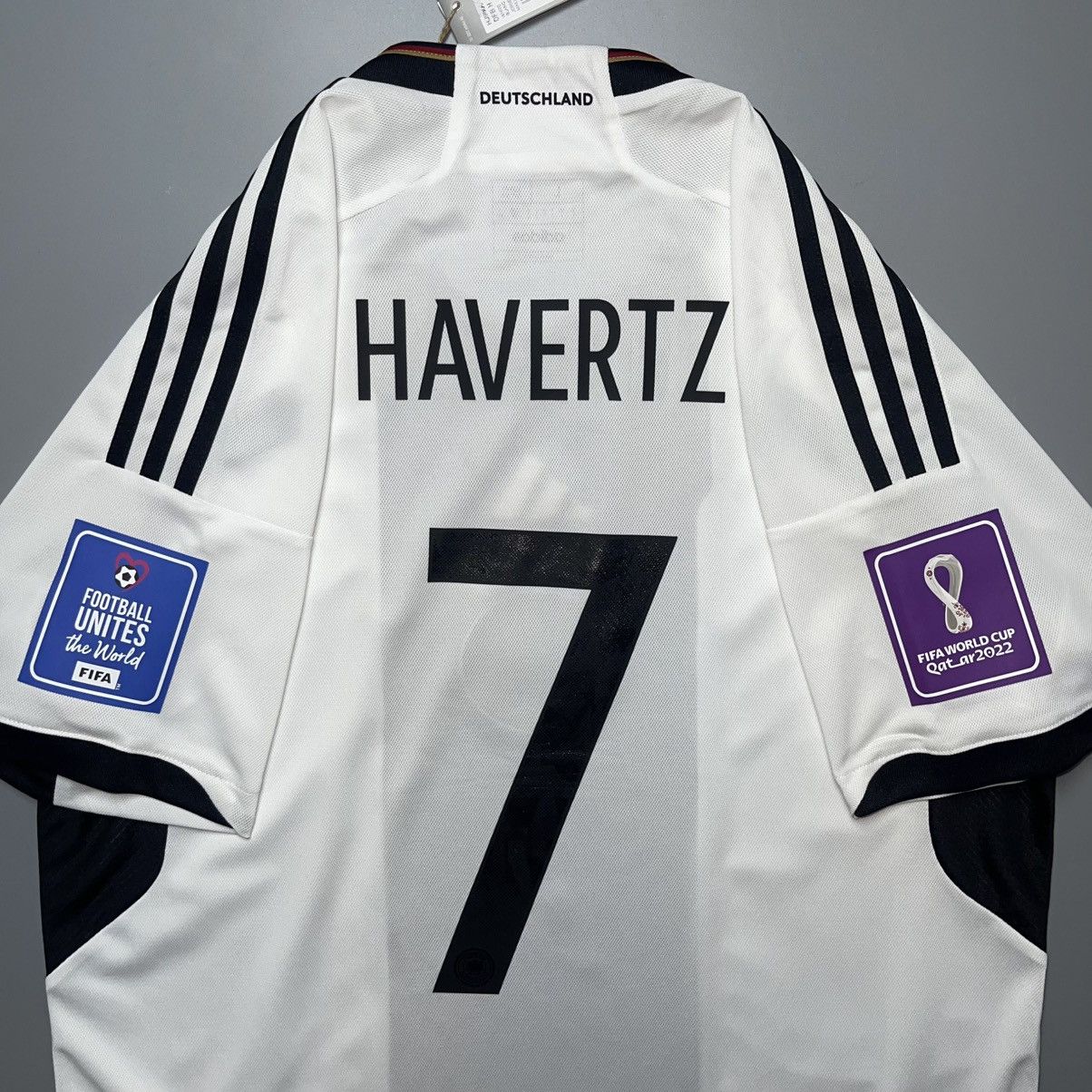 Adidas GERMANY ADIDAS 2022 WORLD CUP SOCCER HOME JERSEY #7 HAVERTZ Size US L / EU 52-54 / 3 - 10 Thumbnail