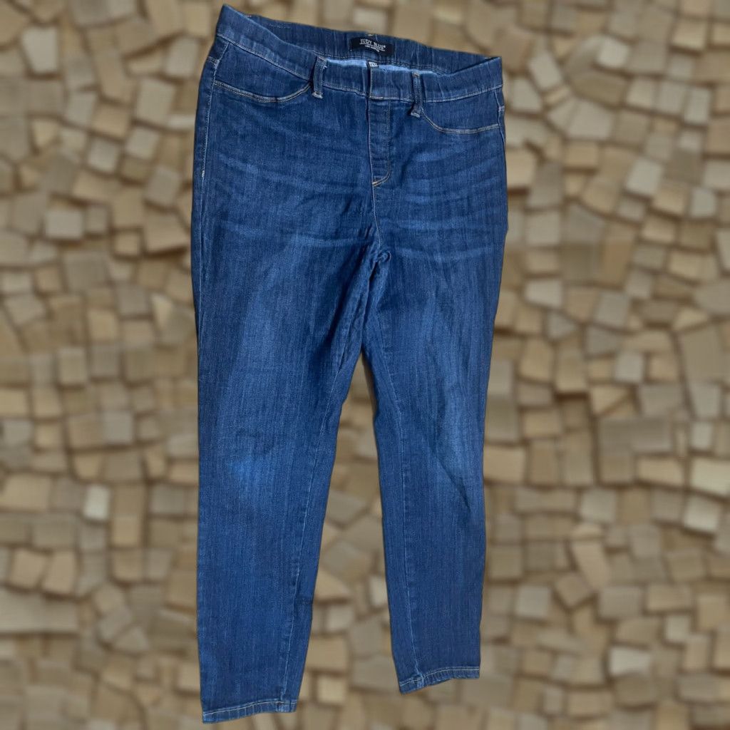 Vintage Judy Blue Jeans Women's Size 15/32 Blue Denim Pull On Jeans Skinny Size 24" / US 00 / IT 34 - 1 Thumbnail