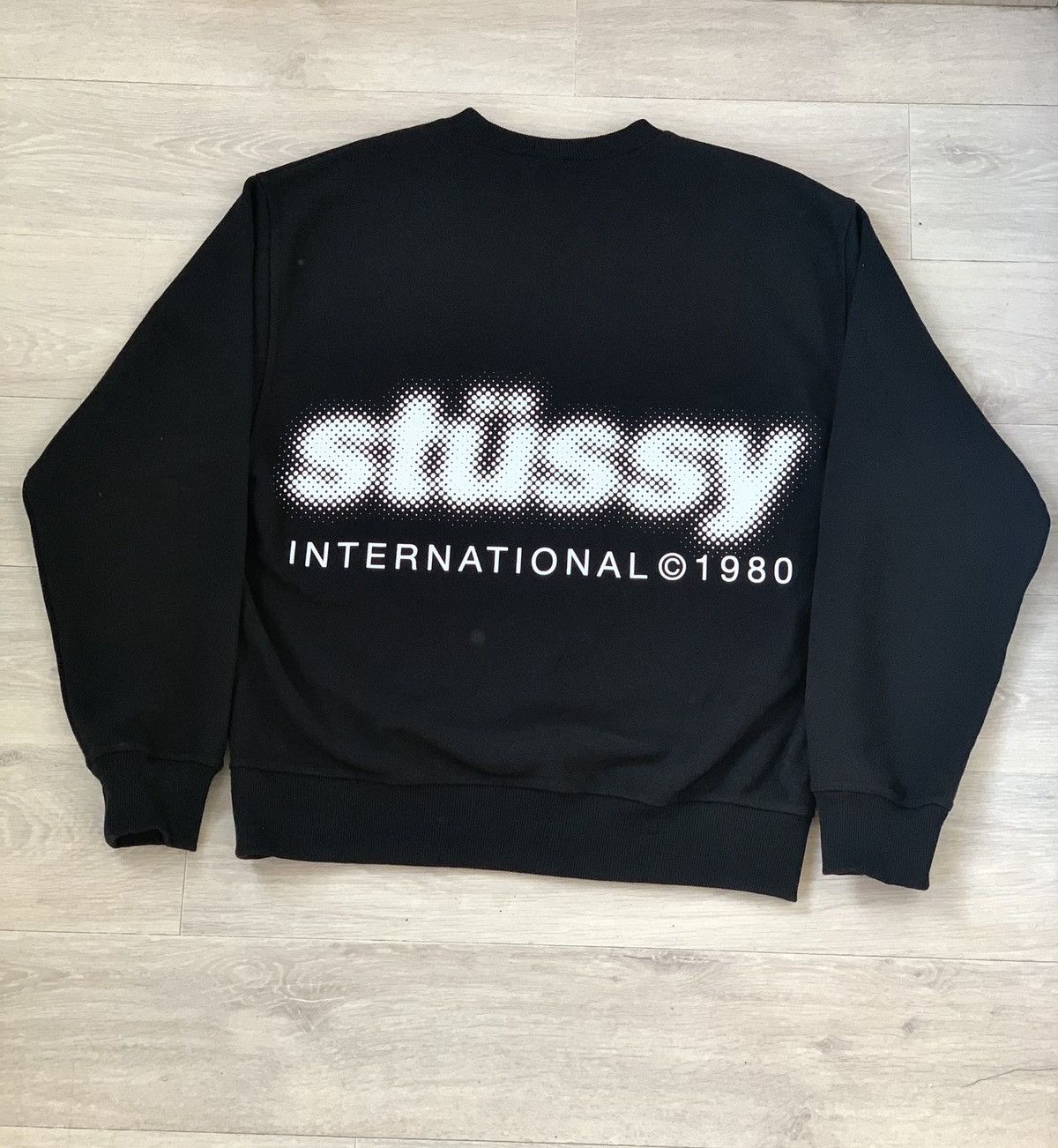 Stussy Stussy Blur Crewneck Black - Size L Size US L / EU 52-54 / 3 - 3 Thumbnail