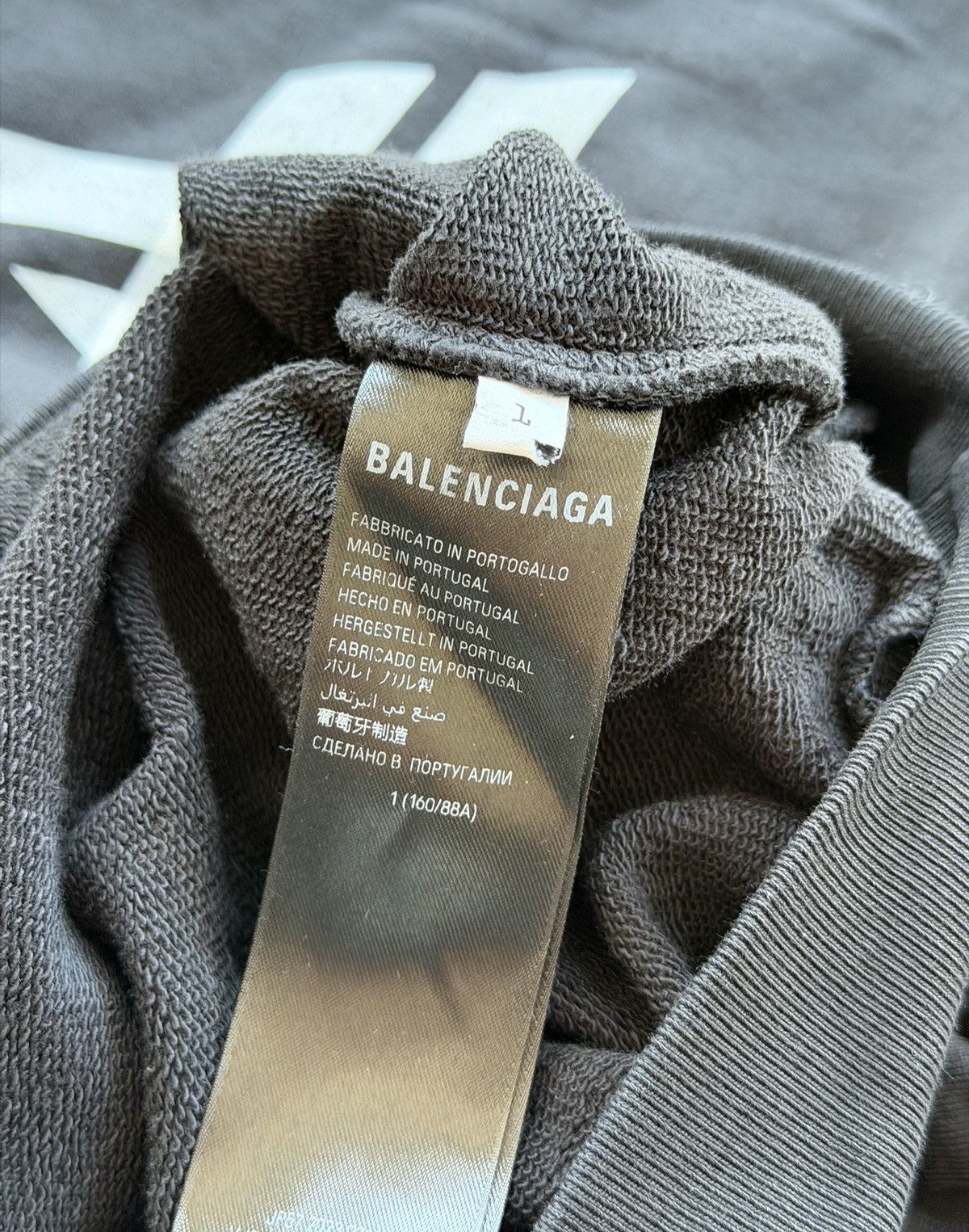 Balenciaga *RARE* BALENCIAGA 3B SPORT LOGO DEMNA GHOST BOXY CREWNECK Size US S / EU 44-46 / 1 - 16 Thumbnail