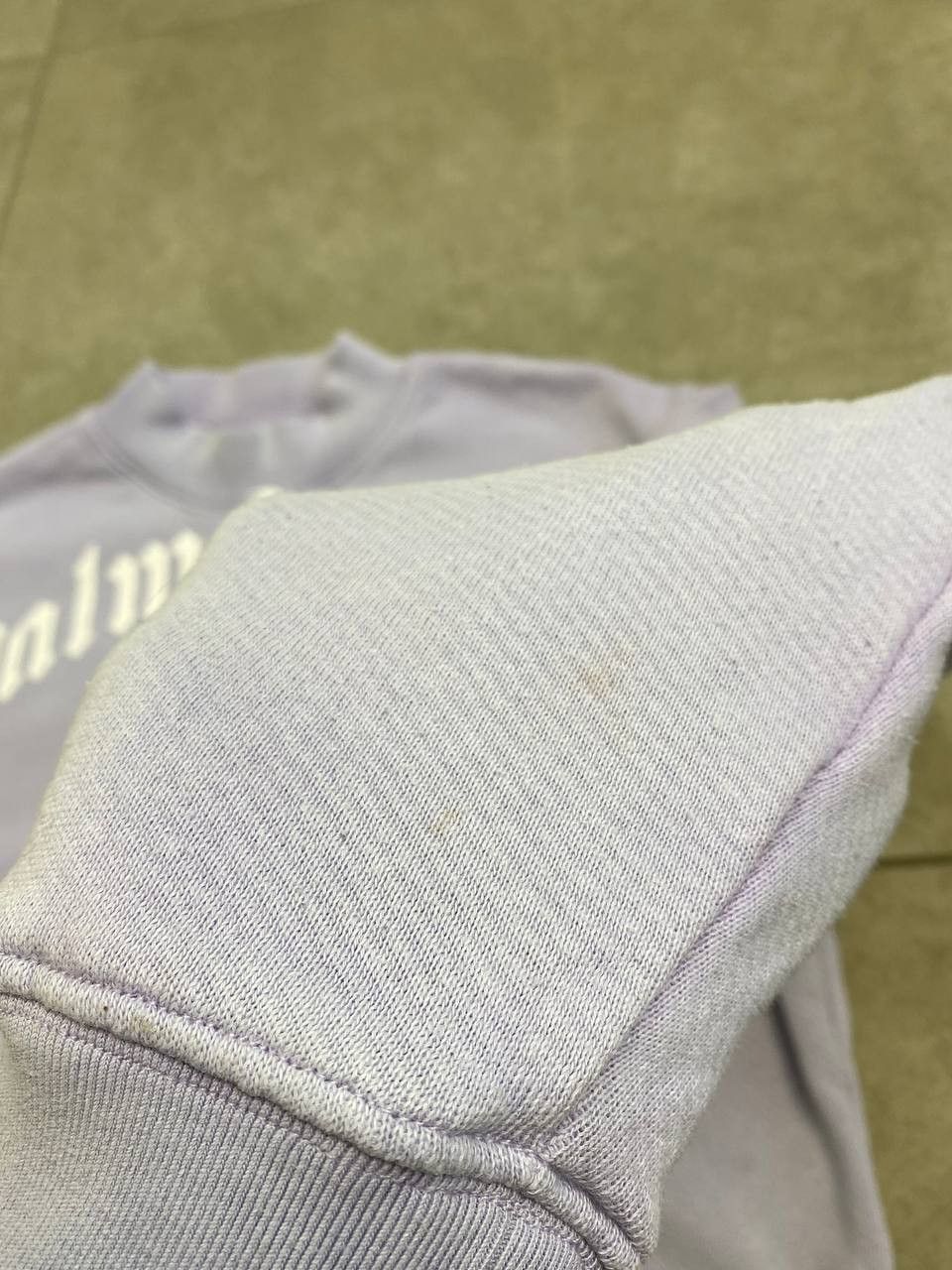 Palm Angels Palm Angels Curved Big Logo Purple Sweatshirt Size L / US 10 / IT 46 - 12 Thumbnail