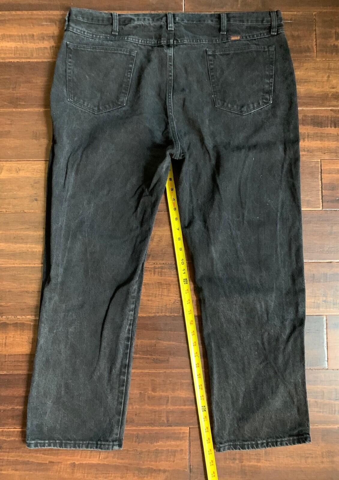 Rustler Rustler Men's Jeans 44x30 Black Straight Leg Denim Jeans Size US 44 / EU 60 - 4 Thumbnail