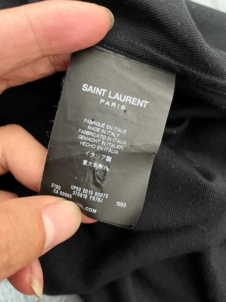 Saint Laurent Paris Saint Laurent Black Silk Long Sleeve Shirt-2507 Size US M / EU 48-50 / 2 - 8 Thumbnail