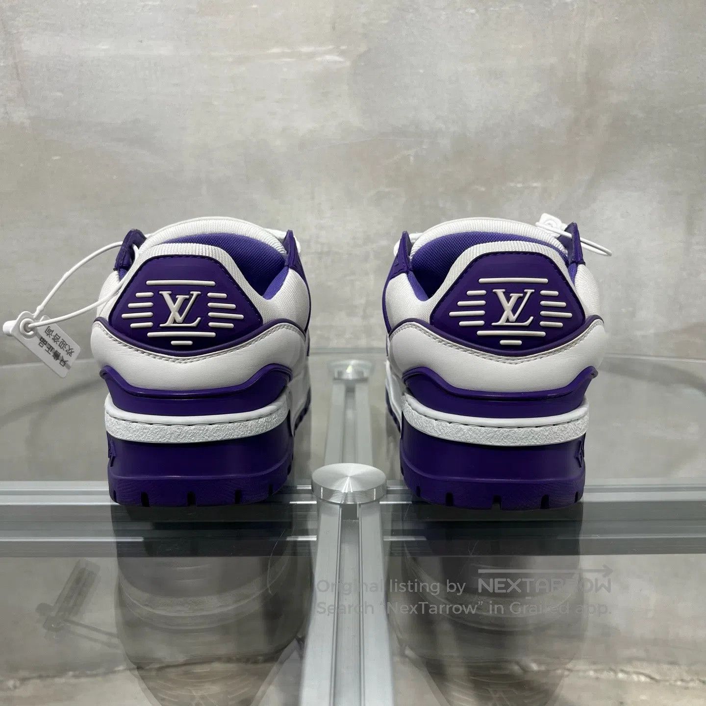 Louis Vuitton Louis Vuitton trainer White Purple Fat Ding shoes Size US 4.5 / IT 34.5 - 6 Thumbnail