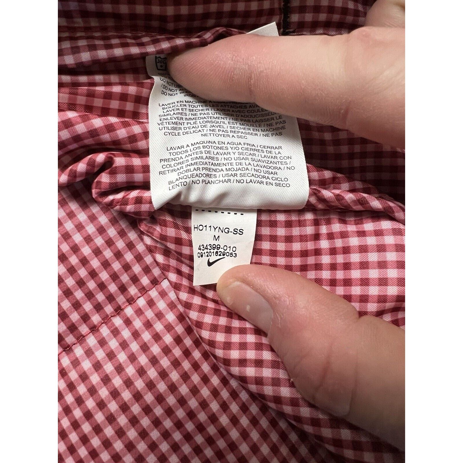 Nike 2011 Nike 6.0 Men’s Padded Gingham Liner Chore Jacket Black Size US M / EU 48-50 / 2 - 6 Thumbnail