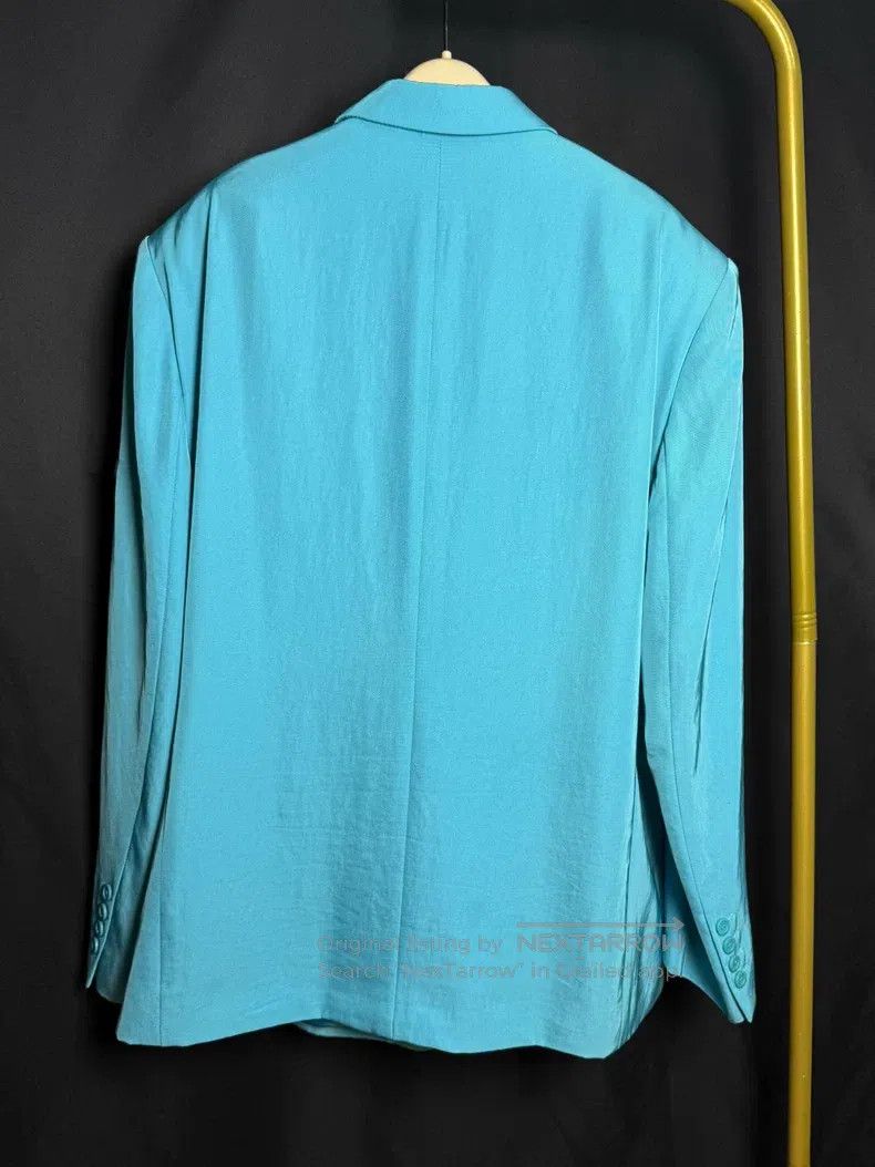 Balenciaga Balenciaga Sleeve Logo Pleated Blazer Jacket Size XS / US 0-2 / IT 36-38 - 3 Thumbnail