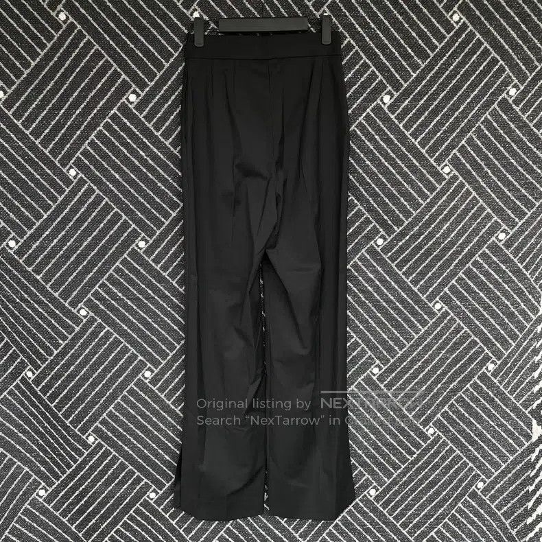 Fendi Fendi Black straight-leg pants with slits at the bottom Size 24" / US 00 / IT 34 - 2 Thumbnail