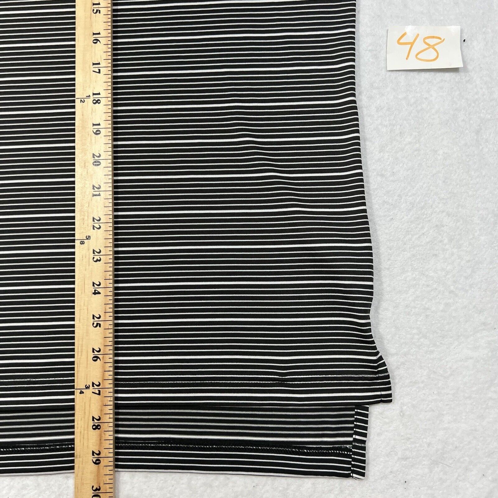 Adidas Adidas Short Sleeve Polo Black & White Striped Shirt Size US XL / EU 56 / 4 - 9 Thumbnail