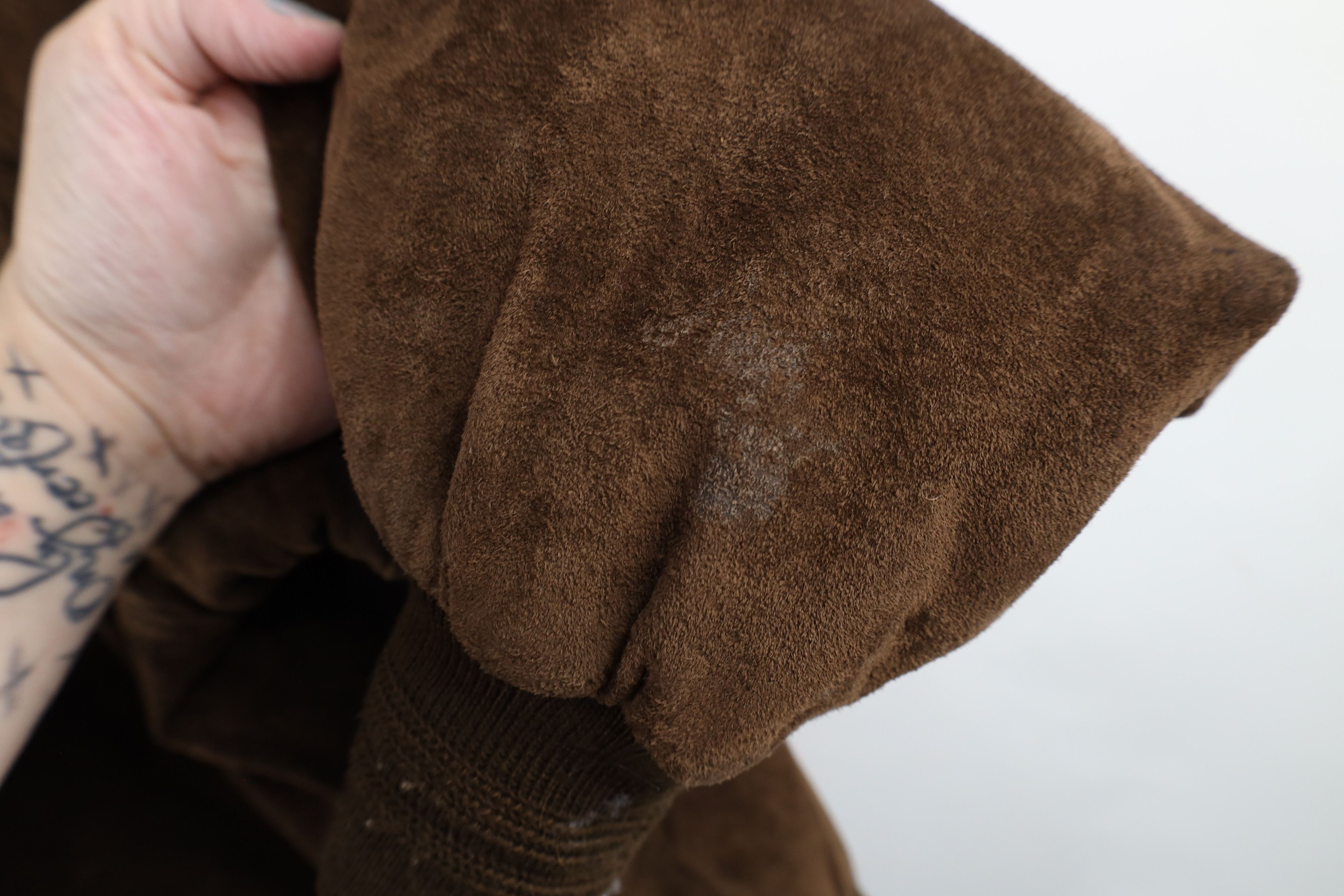 Vintage Vintage 90s Streetwear Suede Leather Flight Bomber Jacket Size US XL / EU 56 / 4 - 8 Thumbnail