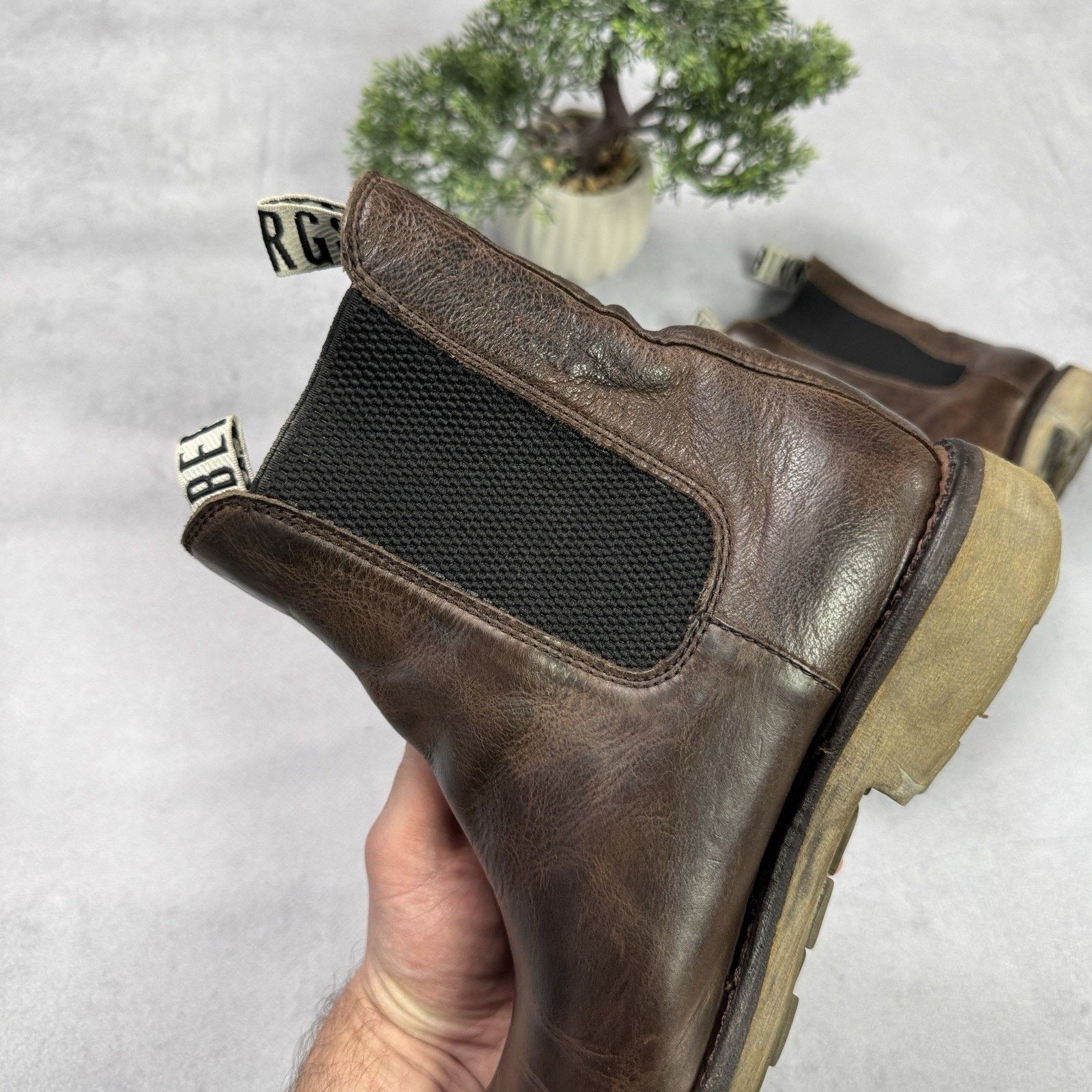 Dirk Bikkembergs Vintage Dirk Bikkembergs Brown Leather Chelsea Boots Size US 8 / IT 38 - 8 Thumbnail