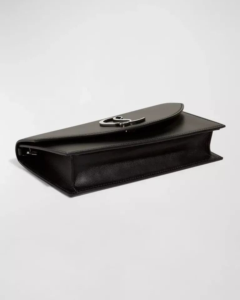 Christian Louboutin o1s1wg111124 Size: OS/ Loubi54 Crepe Clutch in Black Size ONE SIZE - 3 Thumbnail