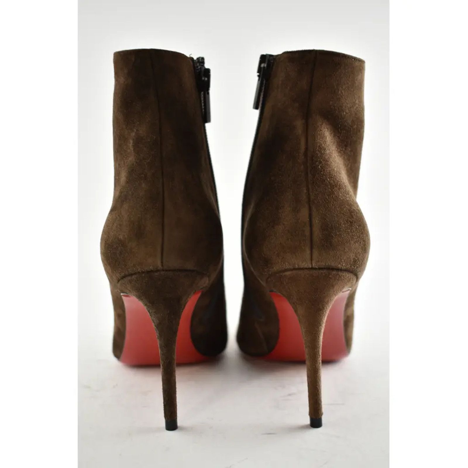 Christian Louboutin Christian Louboutin Eloise Booty 85 Brown Arabica Suede Size US 5 / IT 35 - 11 Thumbnail