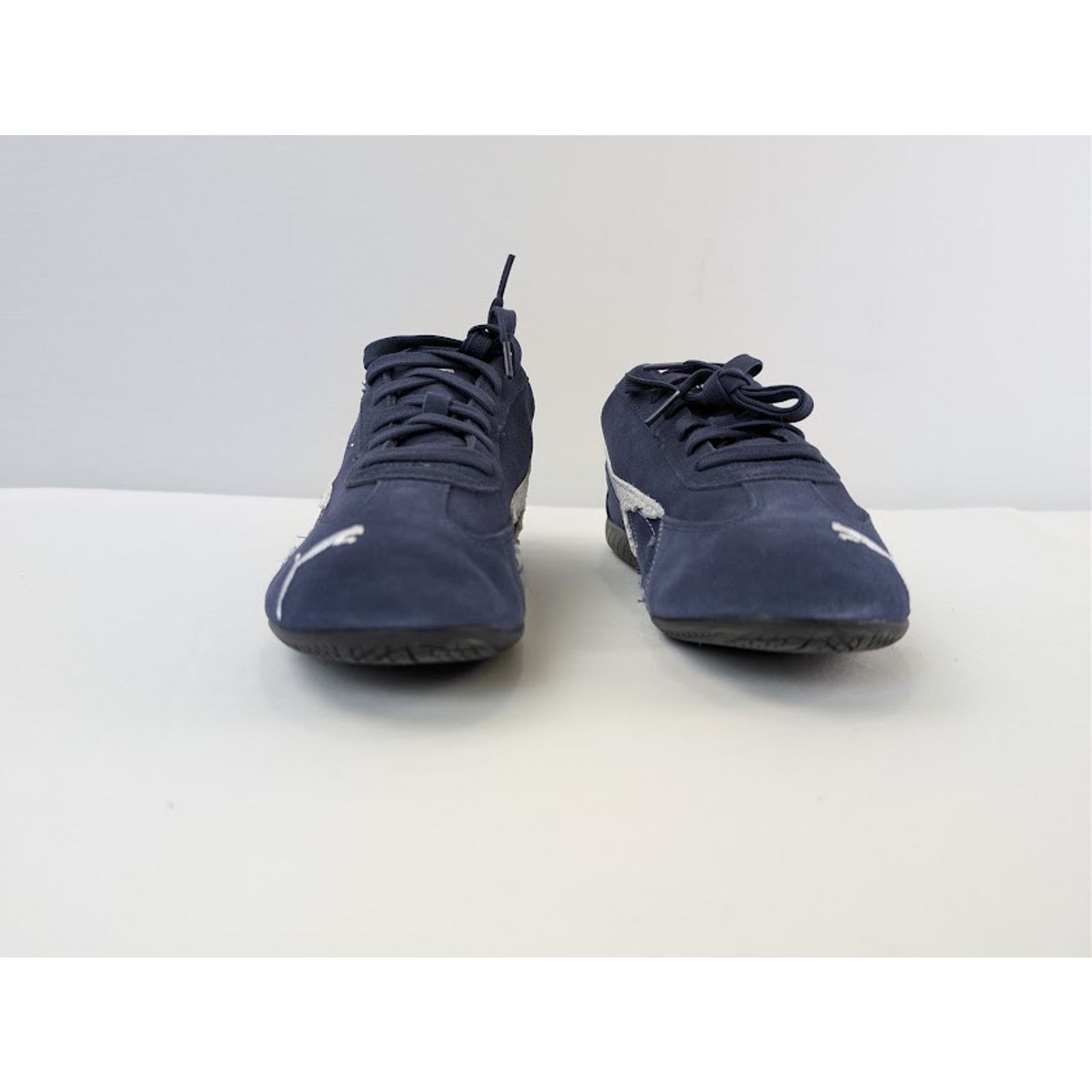 Balenciaga × Puma o1rshd1 Speedcat Destroyed Low Top Sneaker in Navy / White Size US 12 / EU 45 - 9 Thumbnail