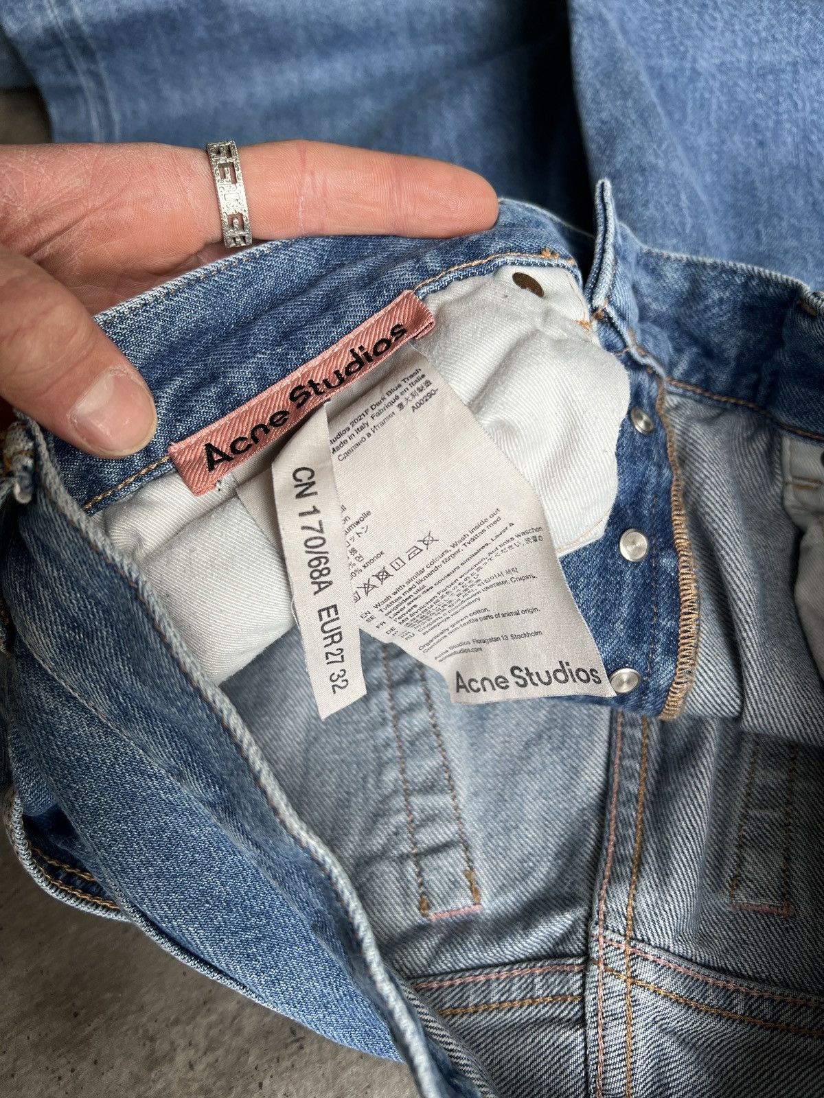 Acne Studios Acne Studios 2021 F Dark Blue Trash buggy jeans pants Size US 32 / EU 48 - 7 Thumbnail