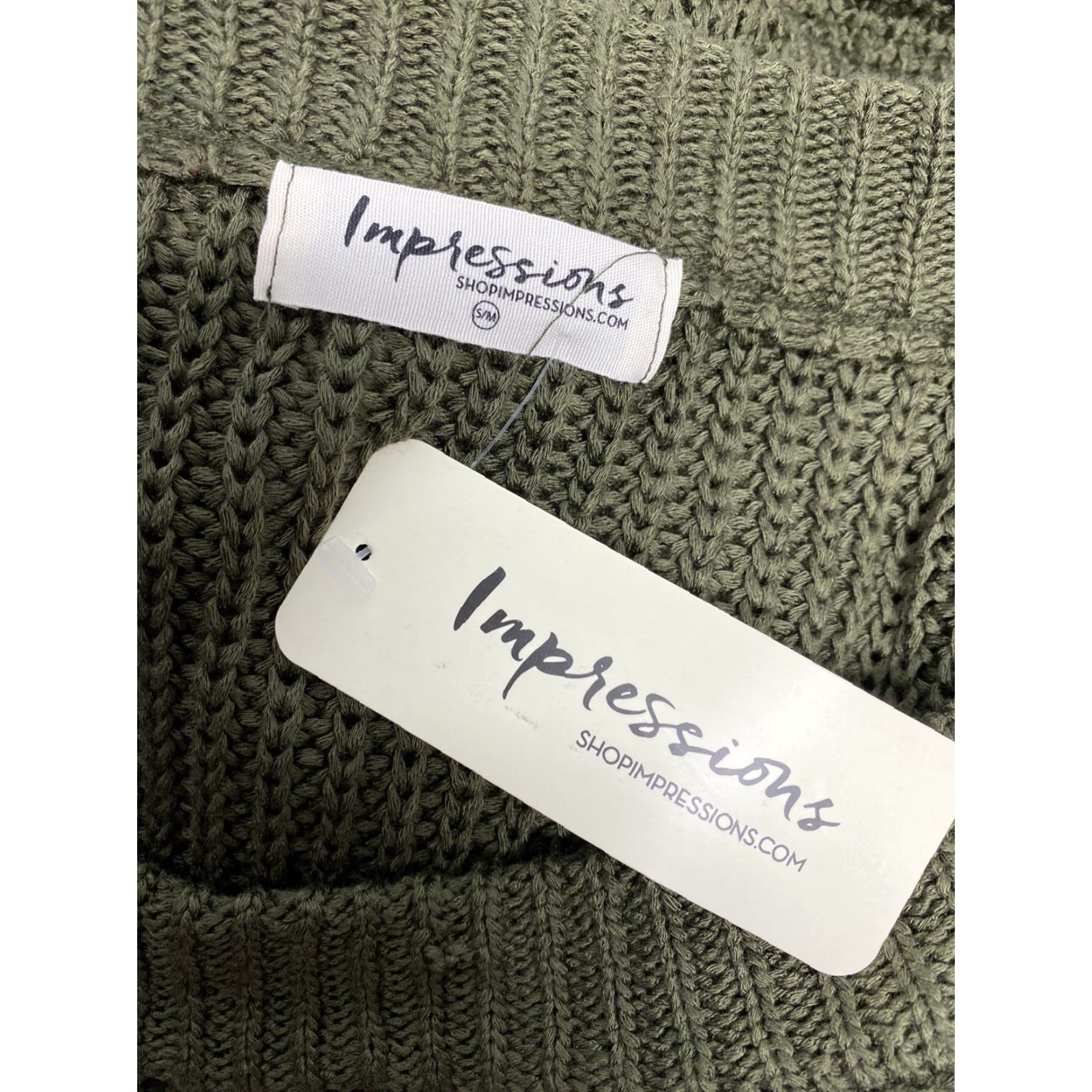 Vintage Impressions Green Chunky Knit Cotton Blend Pullover Sweater S/M Size S / US 4 / IT 40 - 5 Thumbnail