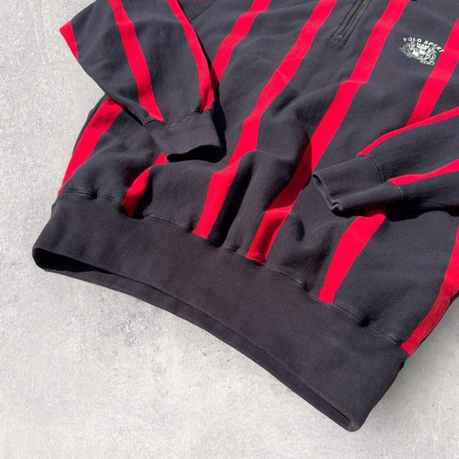 Polo Ralph Lauren × Vintage Vintage 90s Polo Sport Ralph Lauren 1/2 Zip Sweatshirt Size US L / EU 52-54 / 3 - 5 Thumbnail