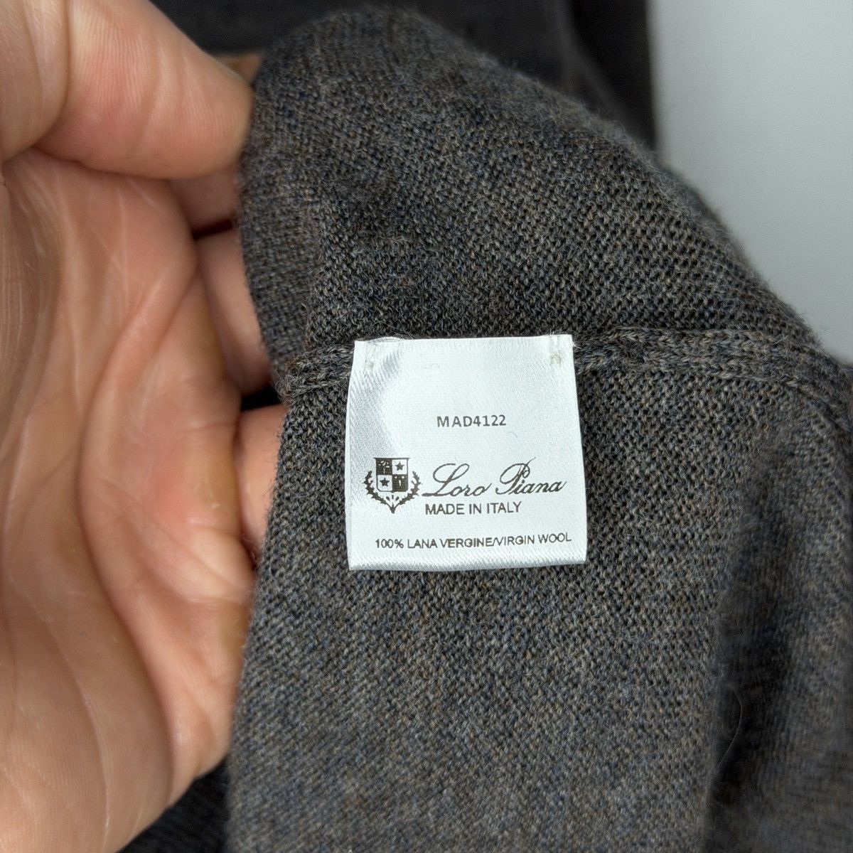 Loro Piana Loro Piana Mens Sweater Jumper Wool L Grey Size US L / EU 52-54 / 3 - 8 Thumbnail