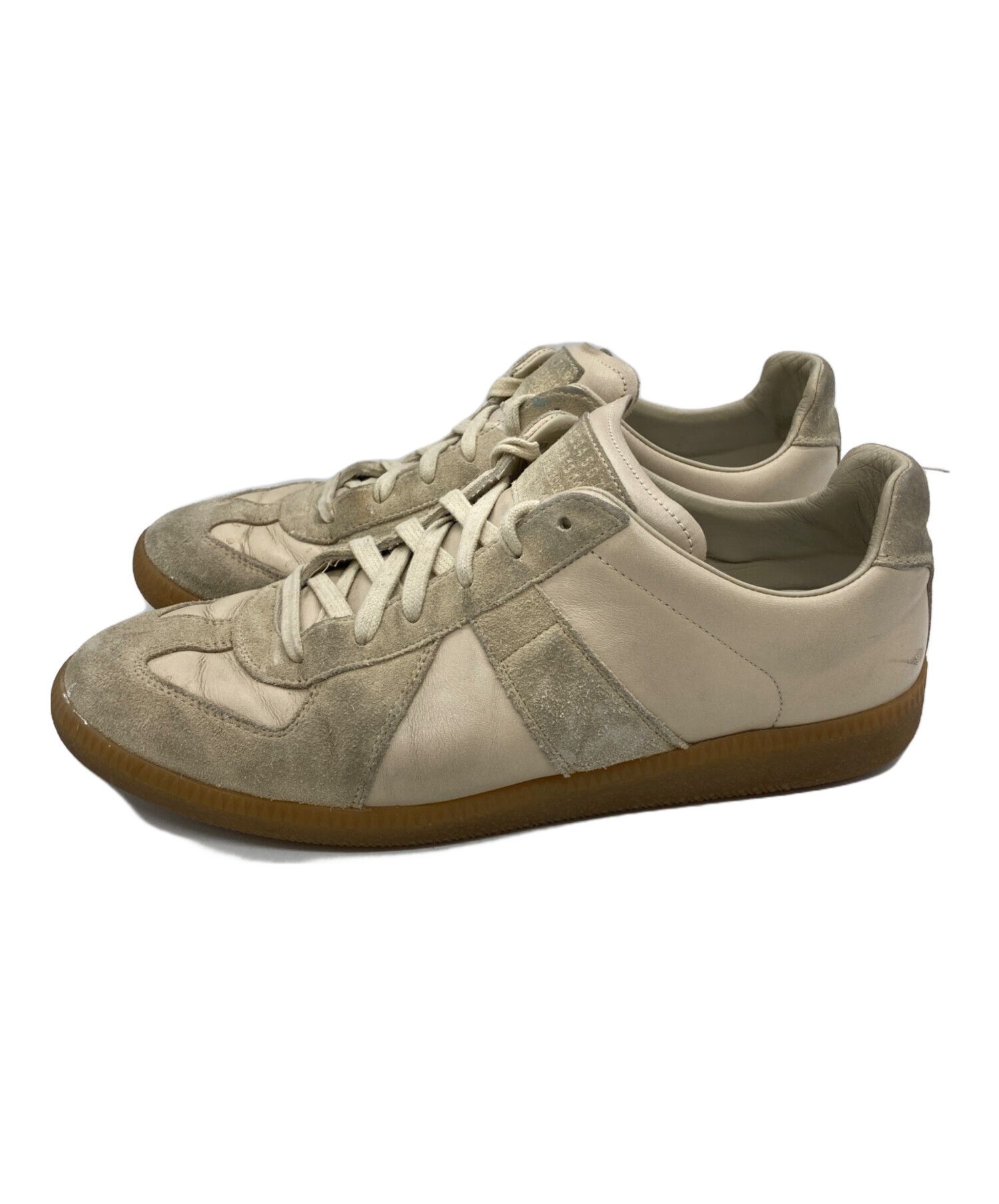 Maison Margiela Maison Margiela Low Top German Trainers Beige 42 Size US 9 / EU 42 - 2 Thumbnail