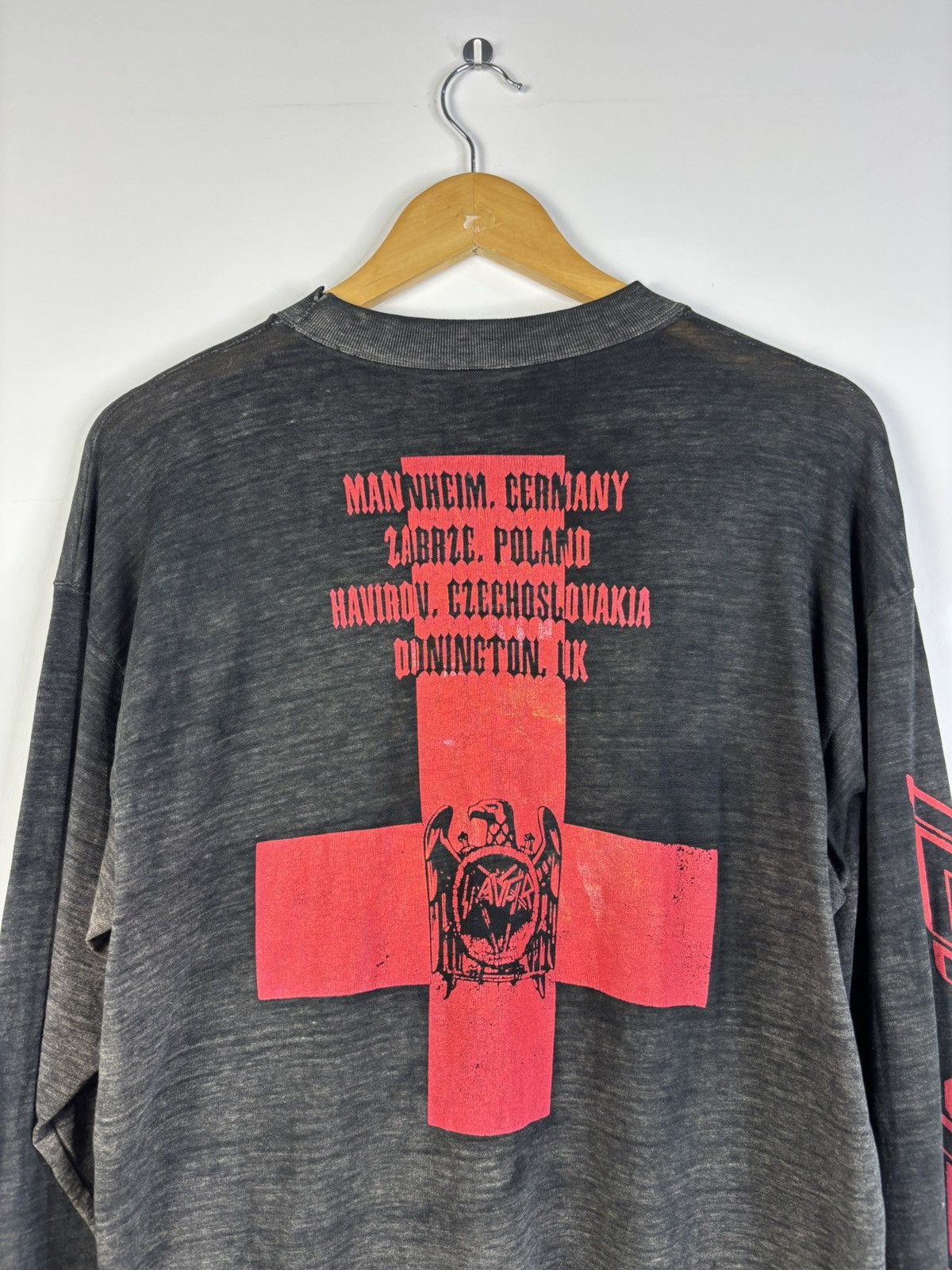 Band Tees Vintage 1993 Paperthin Slayer Monster of rock tour Size US XL / EU 56 / 4 - 9 Thumbnail