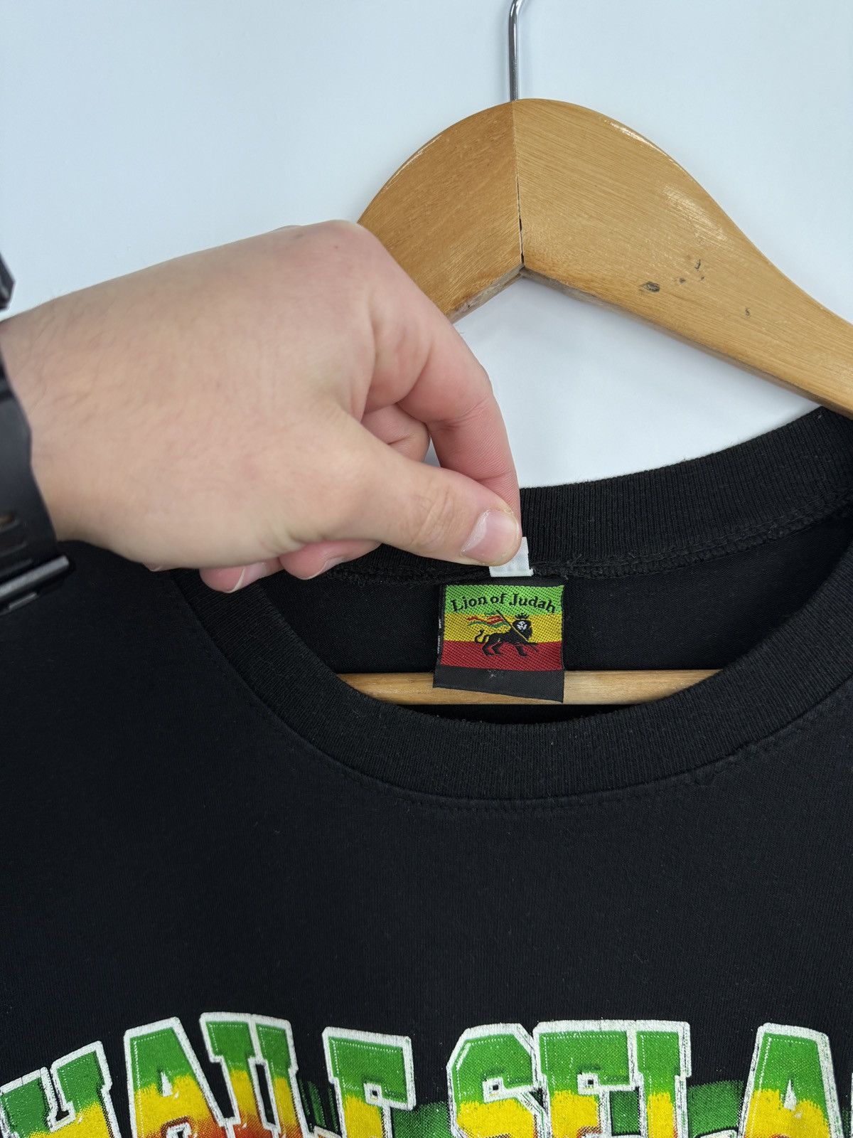 Bob Marley 🇪🇹 Vintage 90s Haile Selassie RasTafari Emperor Ethiopia King Size US M / EU 48-50 / 2 - 6 Thumbnail