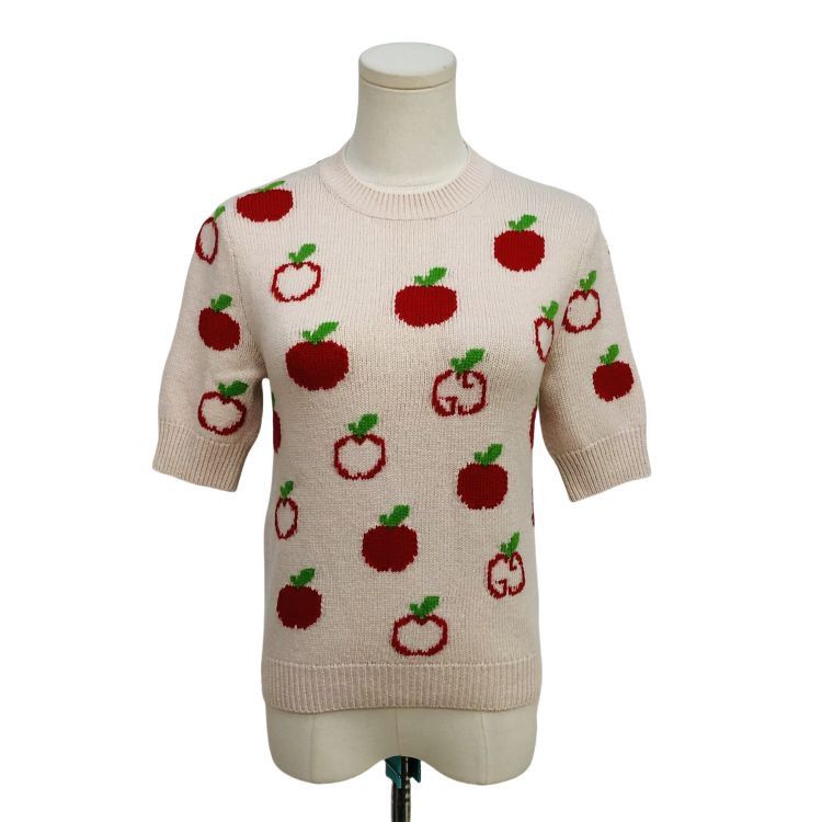 Gucci Gucci Apple Pattern Knit Sweater Size XS Size XS / US 0-2 / IT 36-38 - 1 Thumbnail