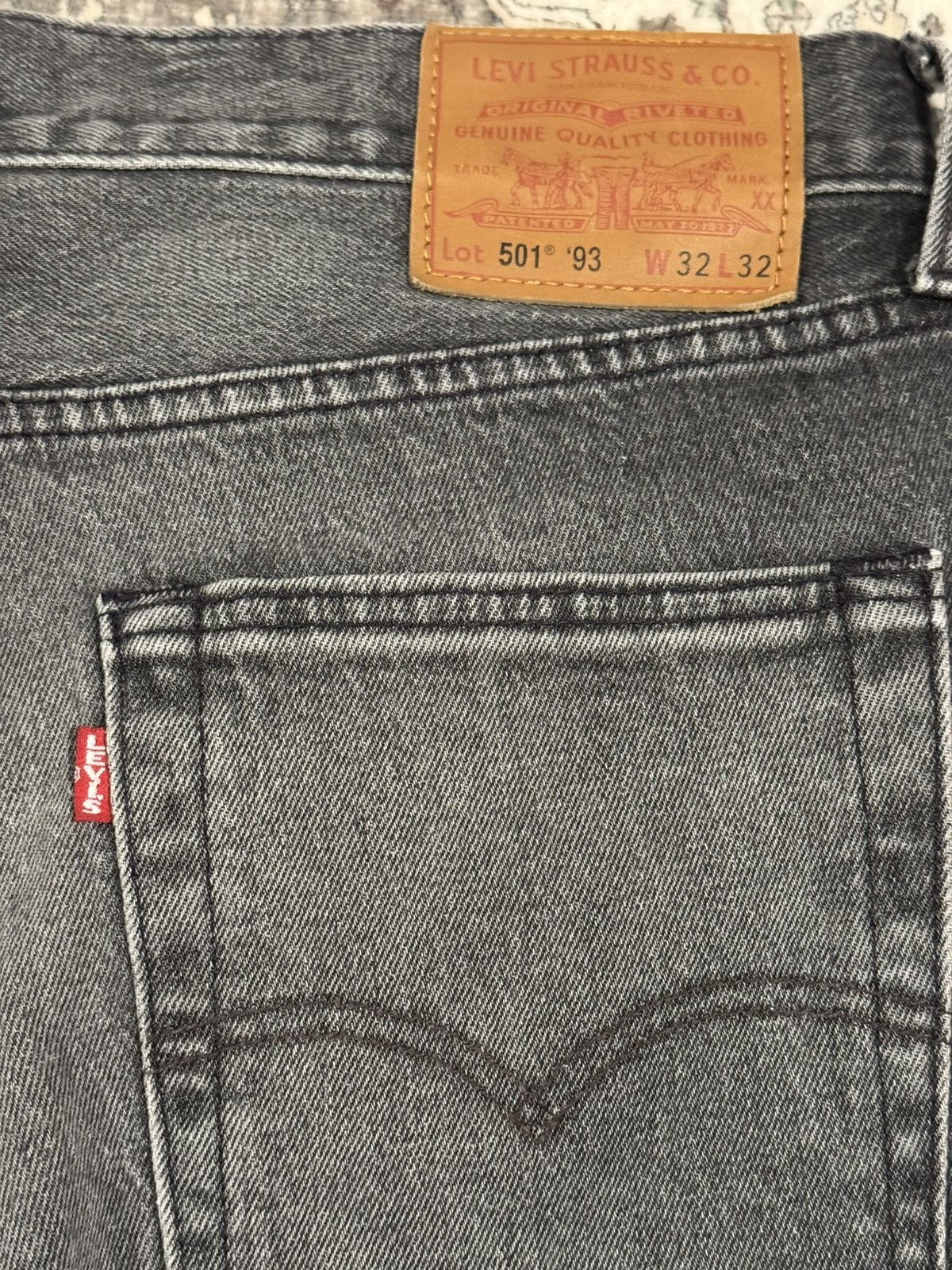 Levi's Levis 501 Denim Jeans W32 L32 Vintage Big E Size US 32 / EU 48 - 3 Thumbnail